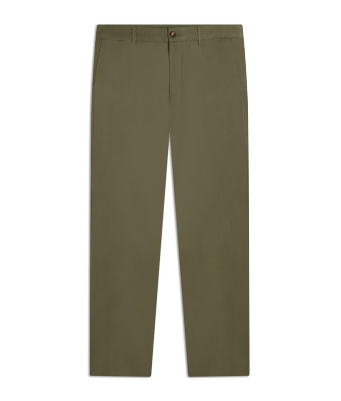 Calça Linho  Chino Tolit Verde Militar