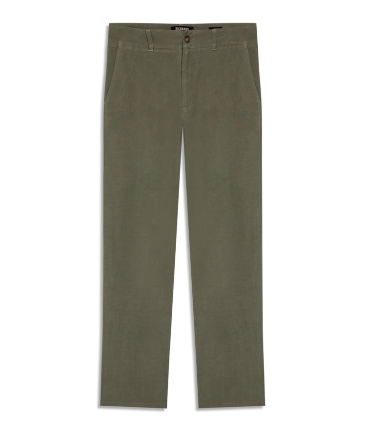 Calça Linho  Chino Tolit Verde Militar
