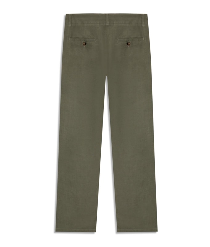 Calça Linho  Chino Tolit Verde Militar