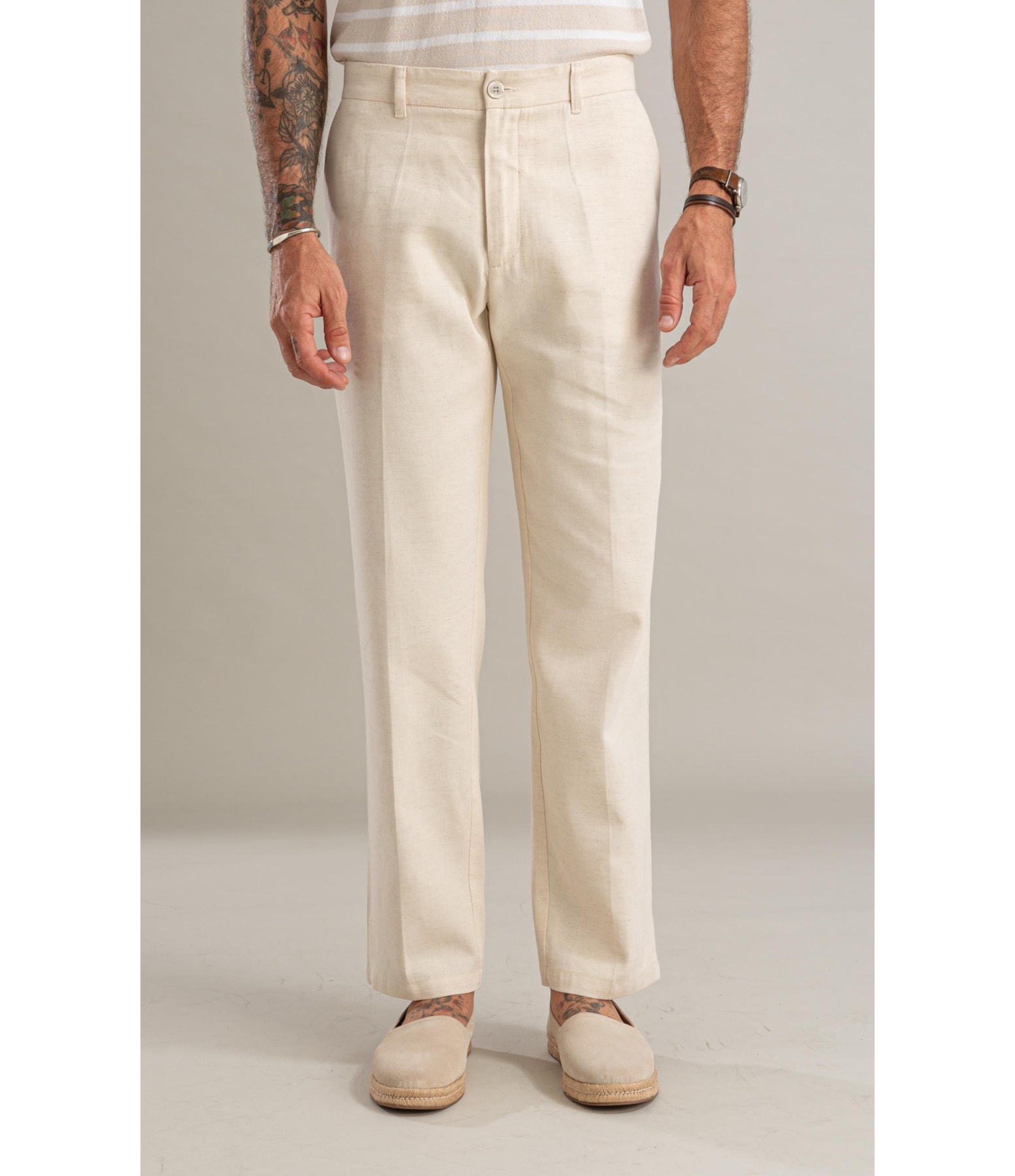 Calça Linho  Classic Mix Natural