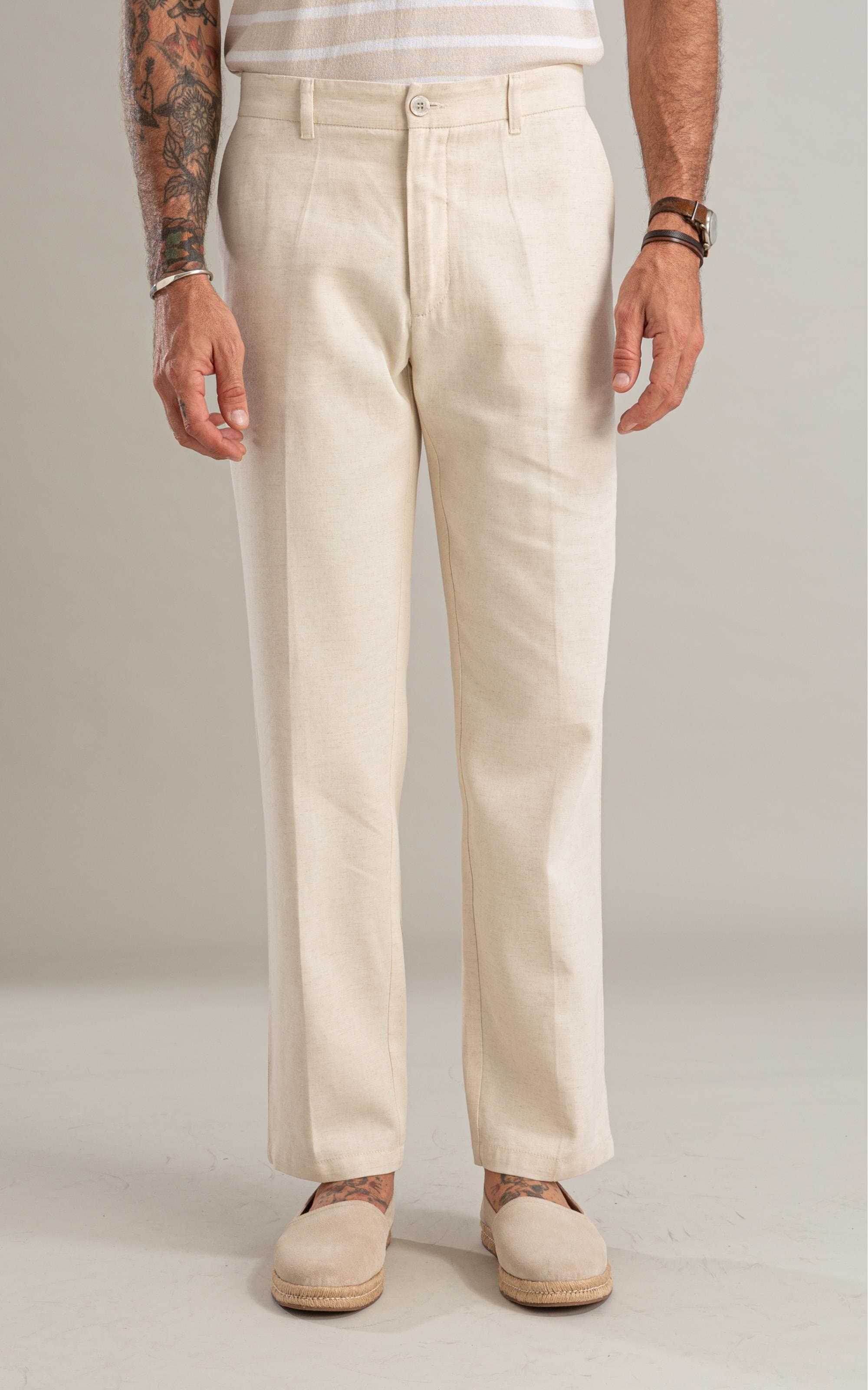 Calça Linho  Classic Mix Natural
