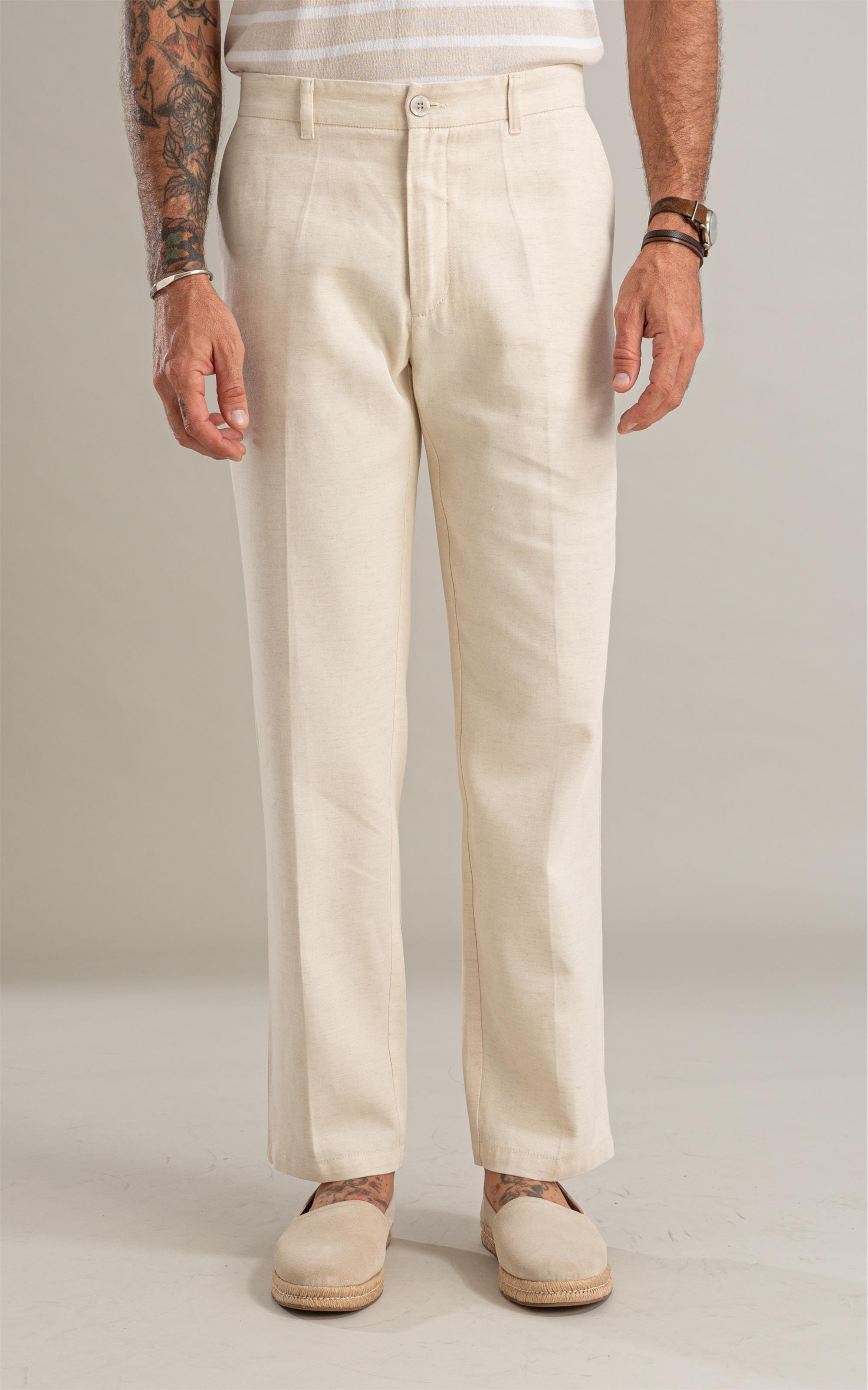 Calça Linho  Classic Mix Natural
