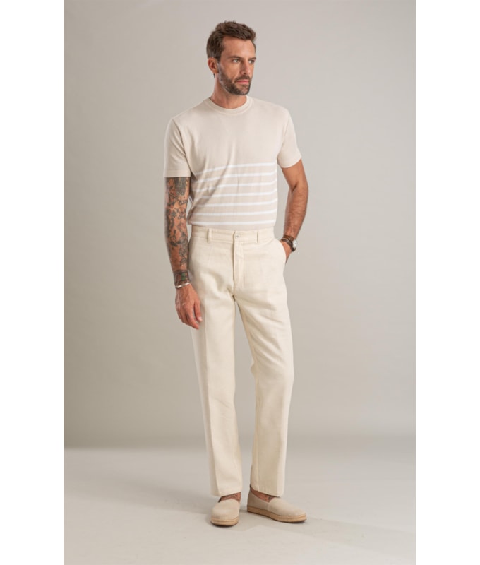 Calça Linho  Classic Mix Natural