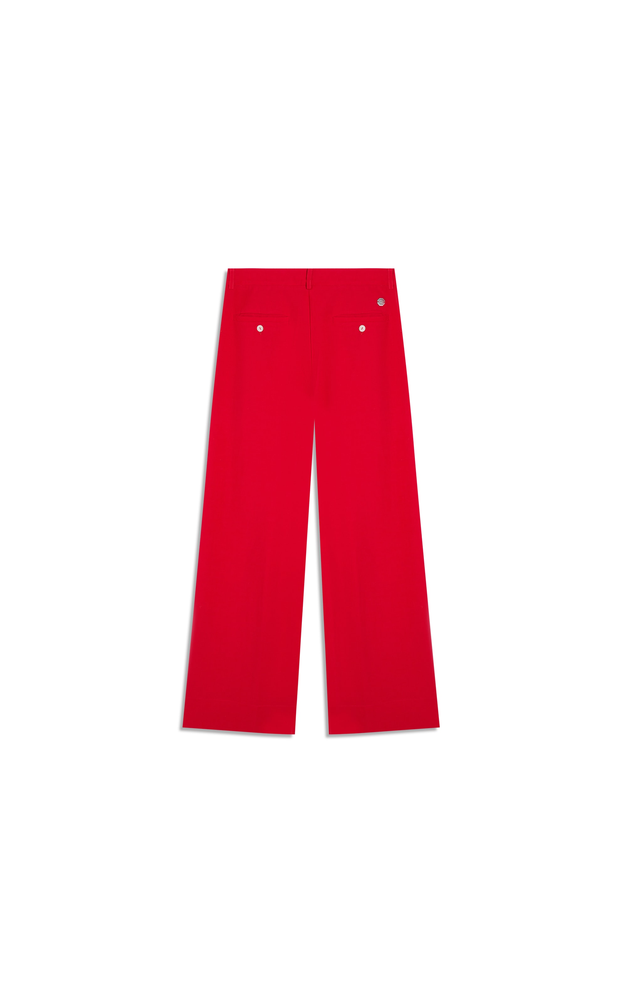 Calça Linho  Copan Wide Leg Vermelho Vivo
