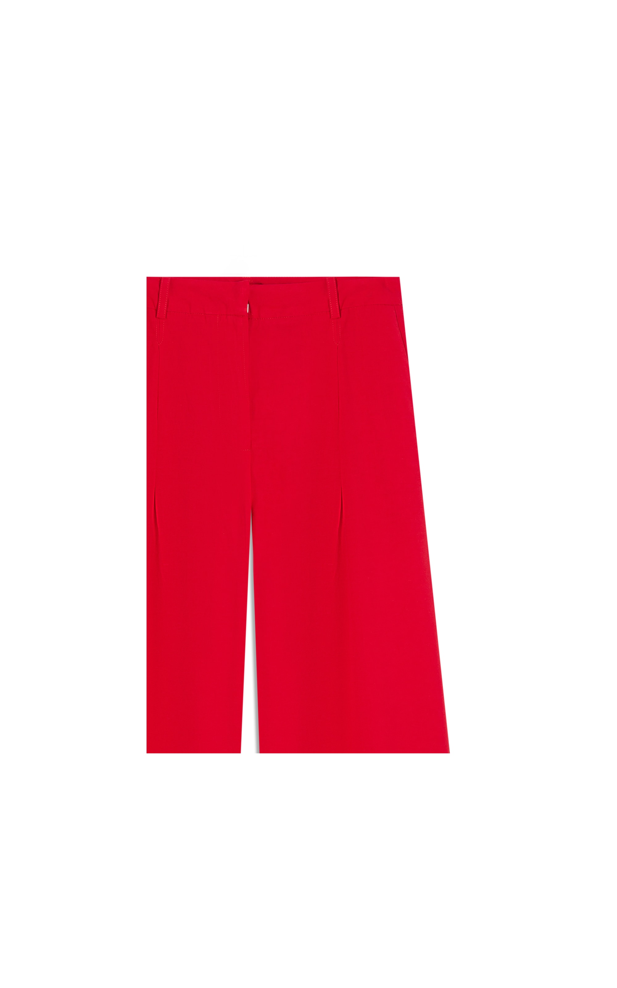 Calça Linho  Copan Wide Leg Vermelho Vivo