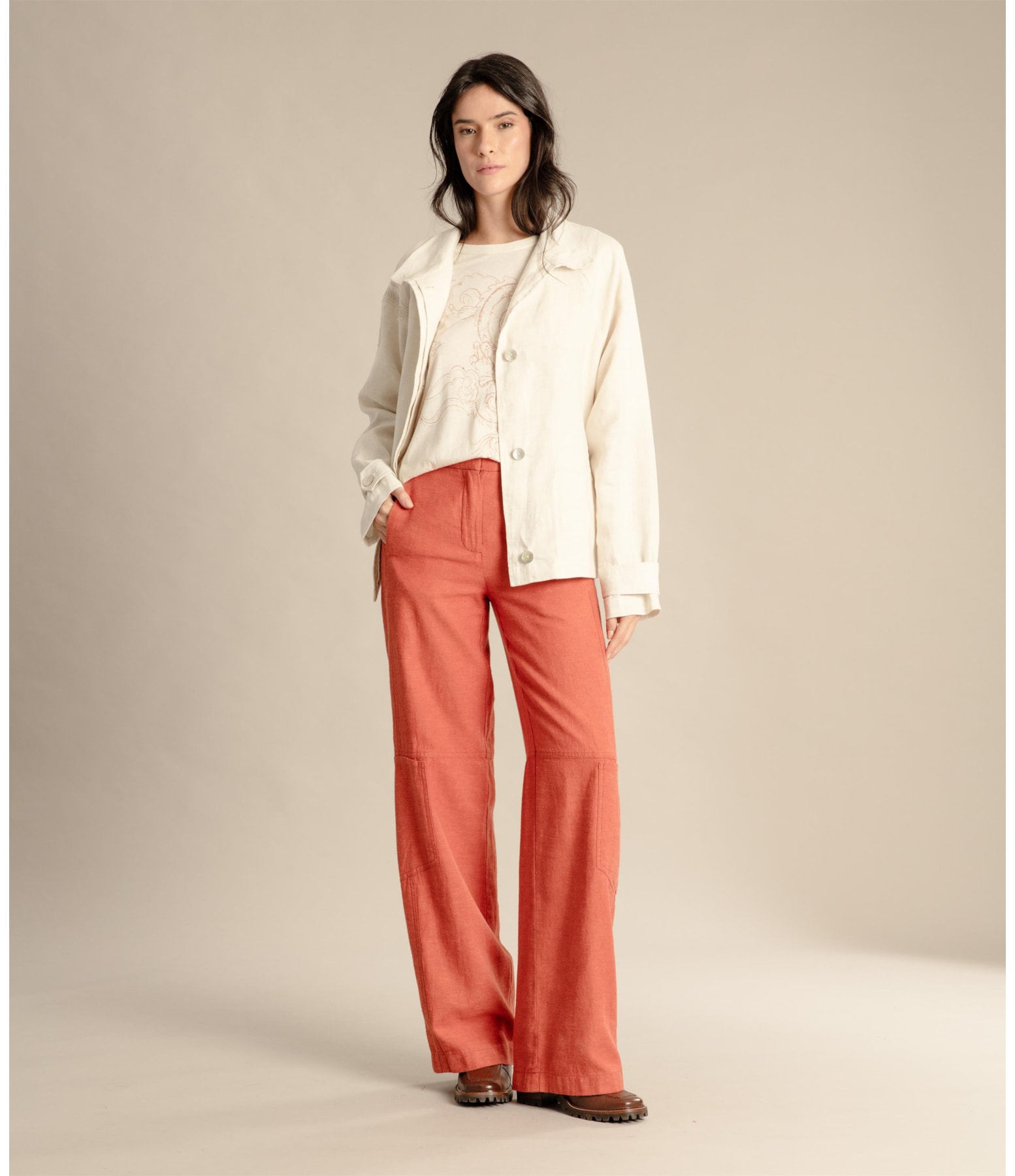 Calça Linho  Dallas Terra