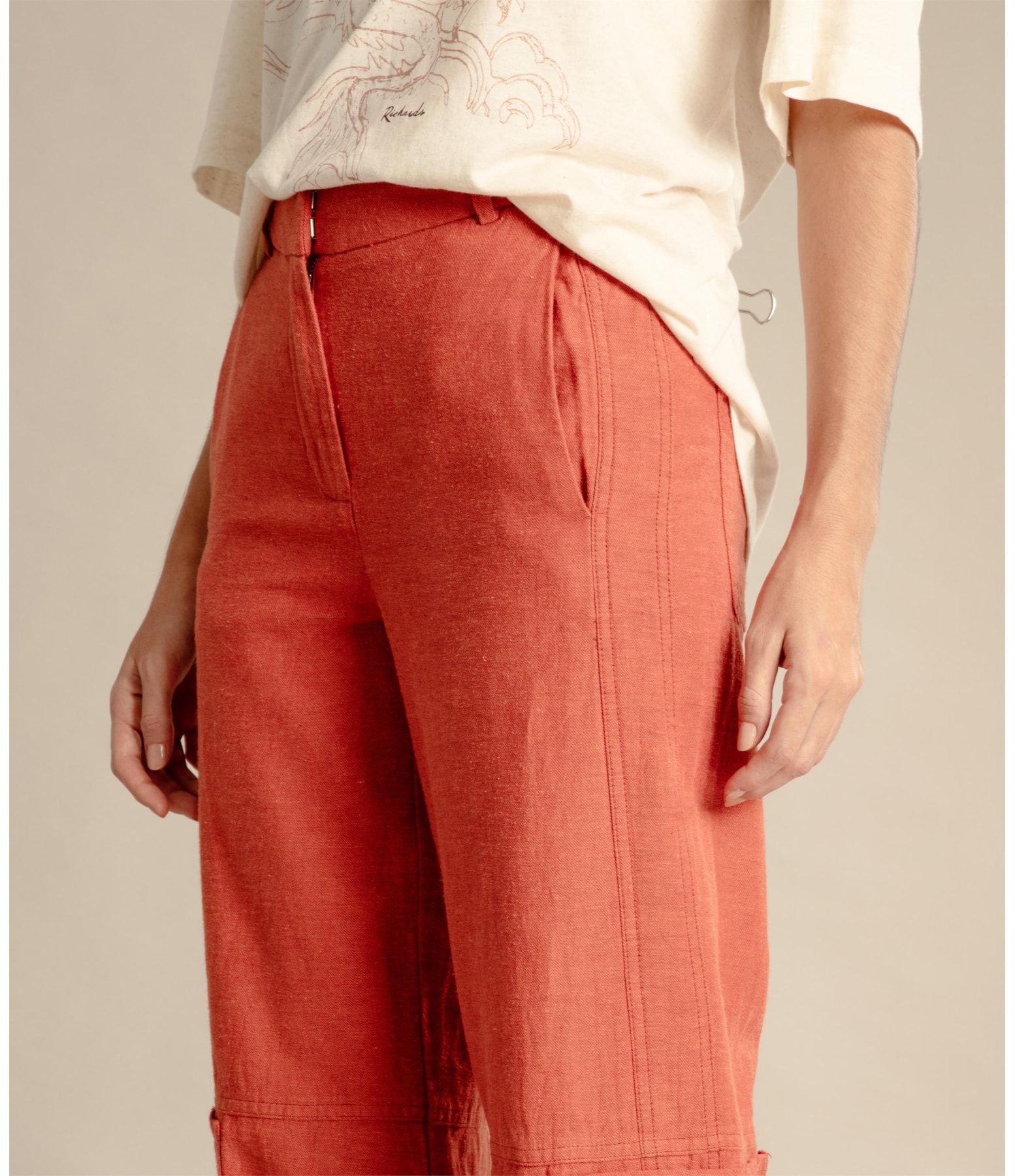 Calça Linho  Dallas Terra