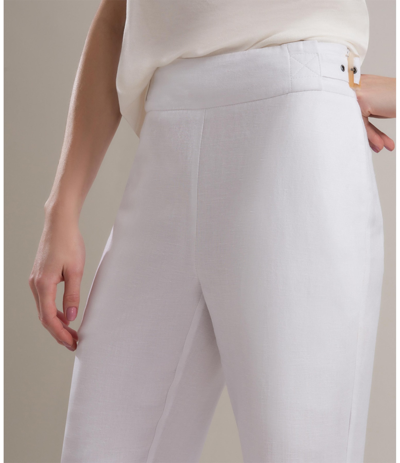 Calça Linho  Diane Branco