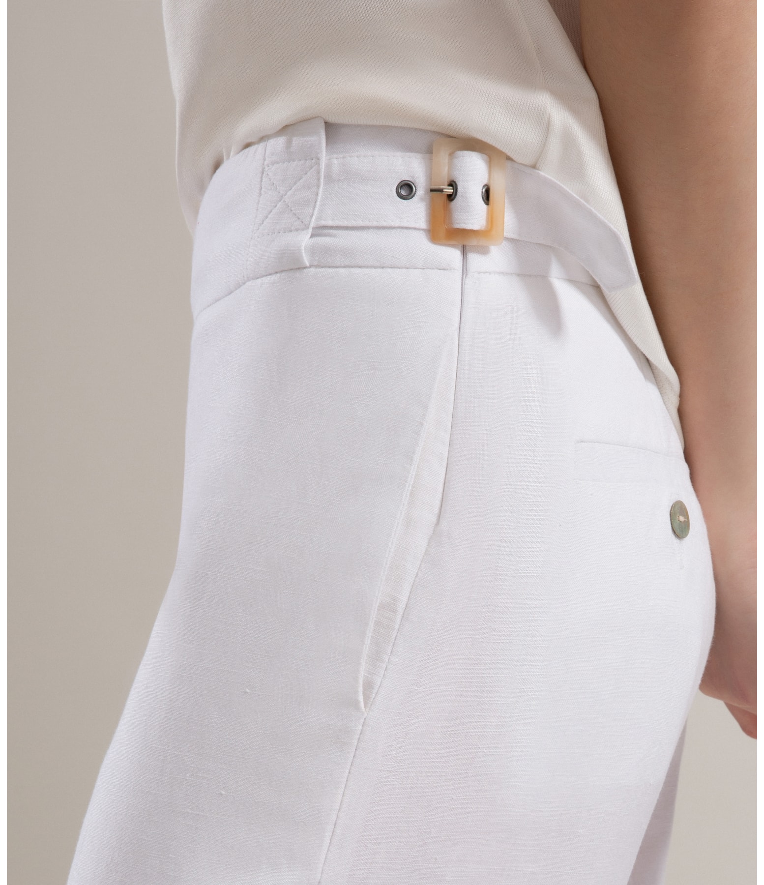 Calça Linho  Diane Branco