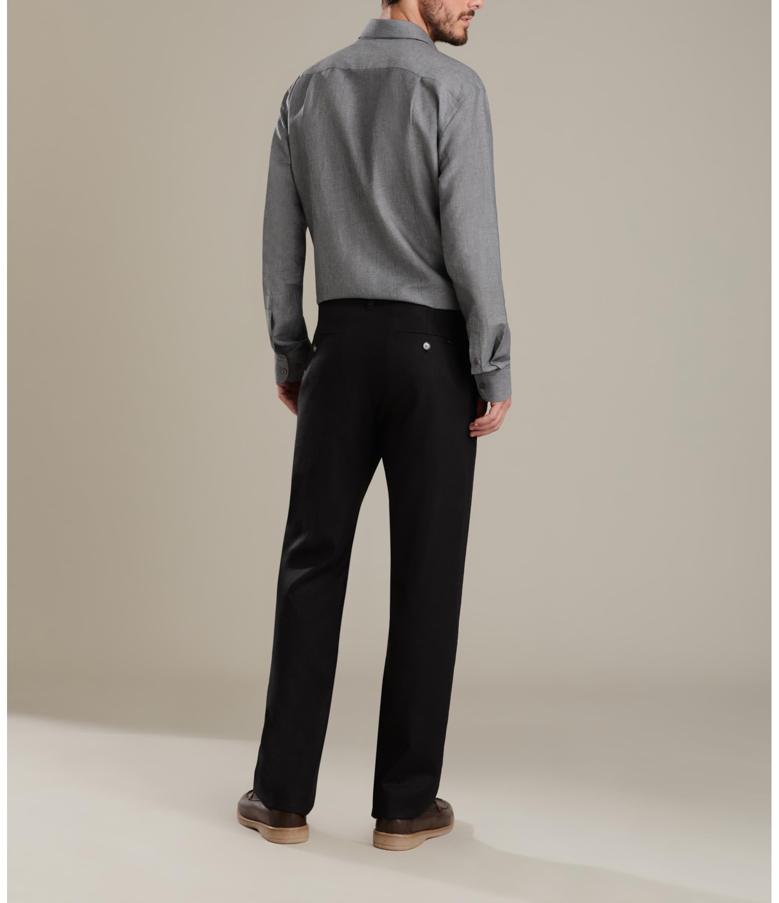 Calça Linho  Elegance  Preto -