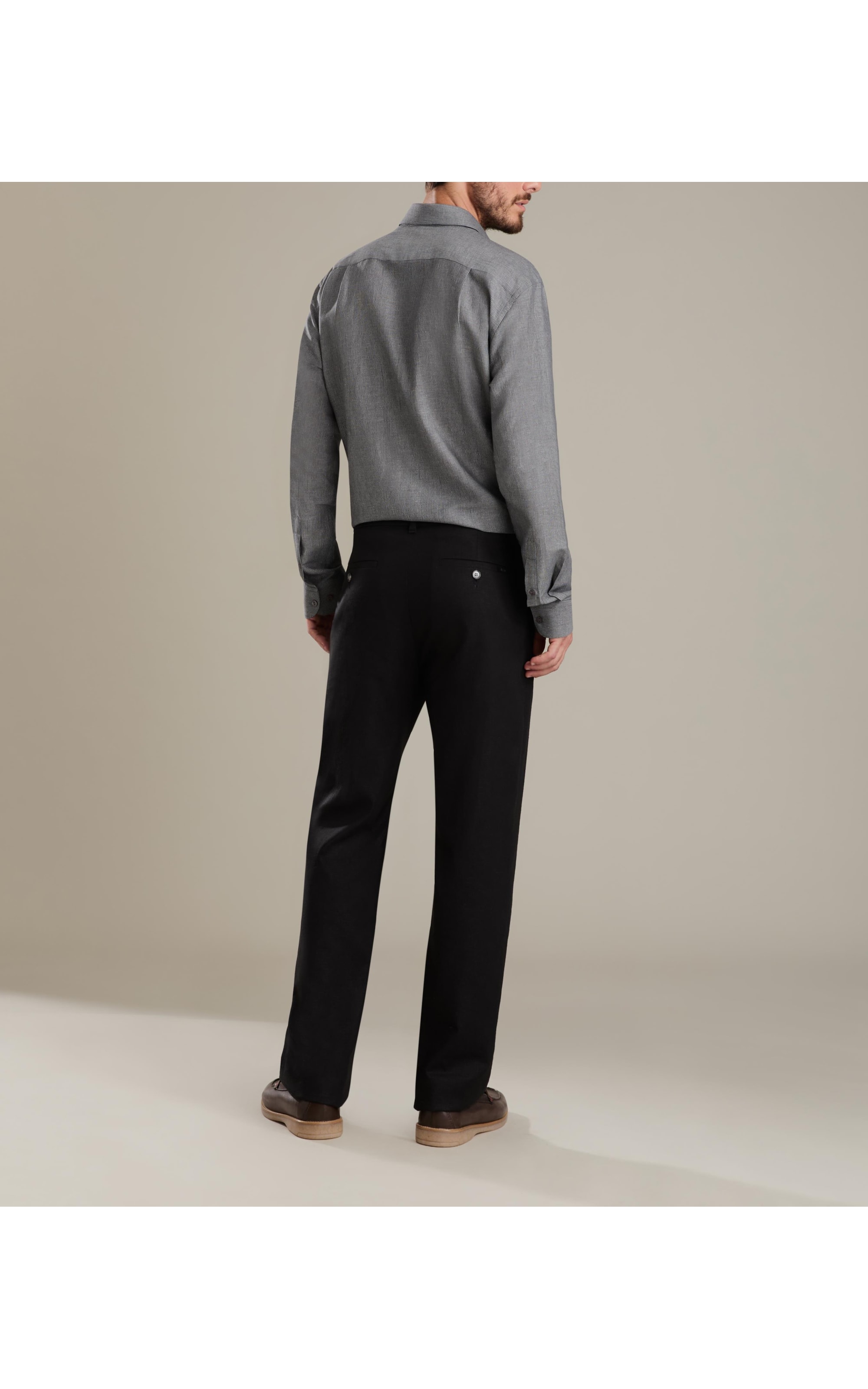 Calça Linho  Elegance  Preto -