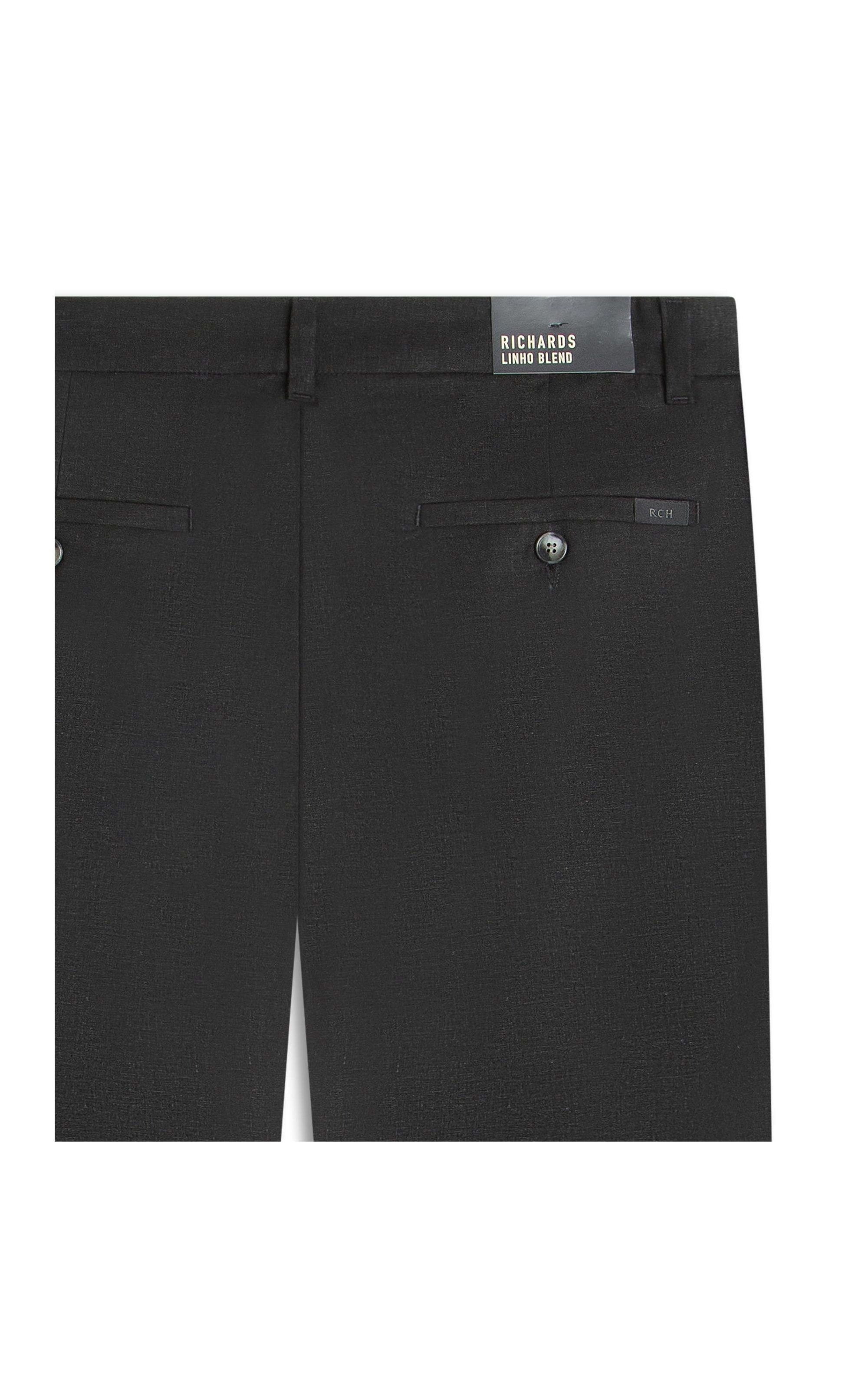 Calça Linho  Elegance  Preto -
