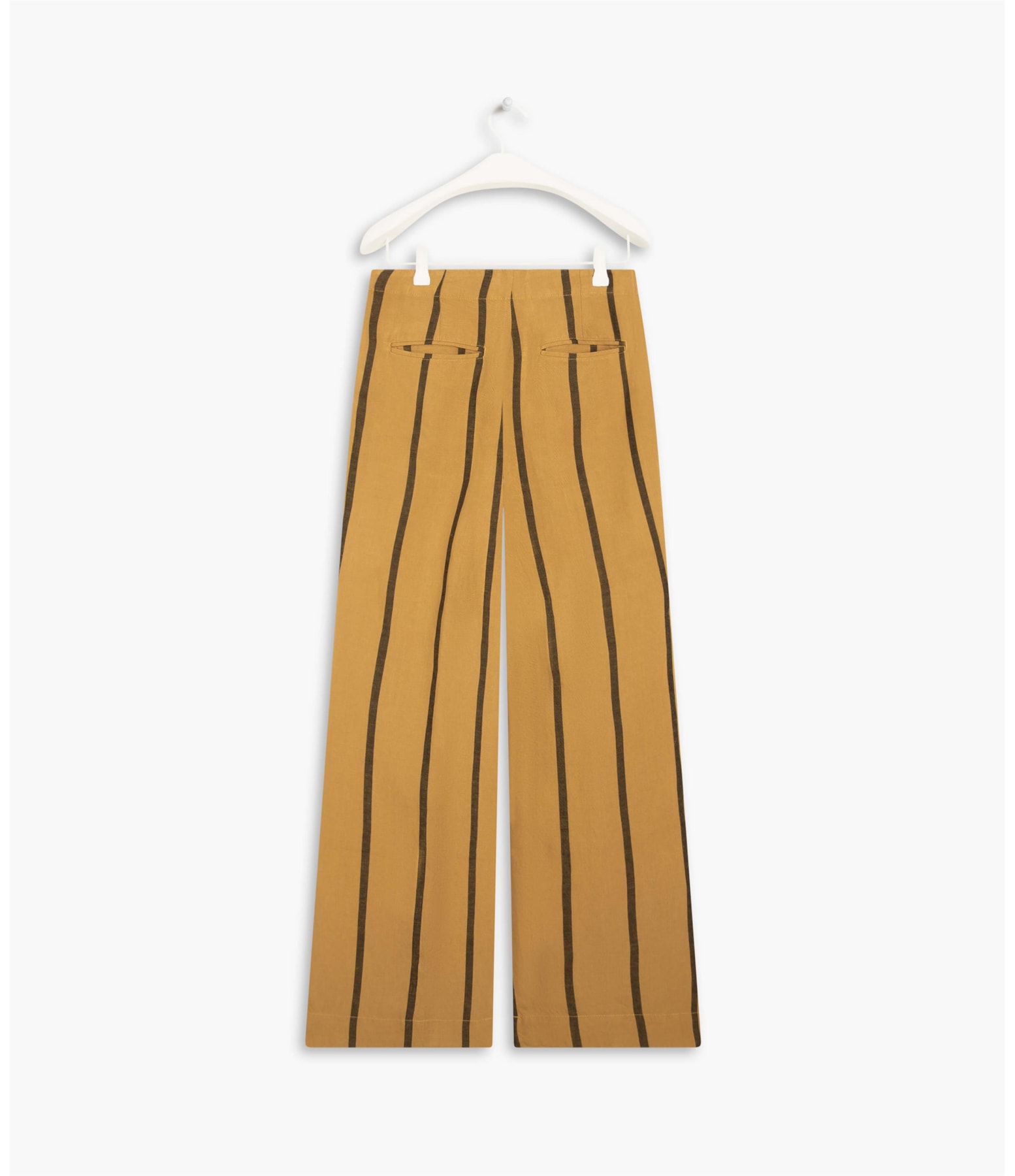 Calça Linho  Fafa Stripe Mostarda