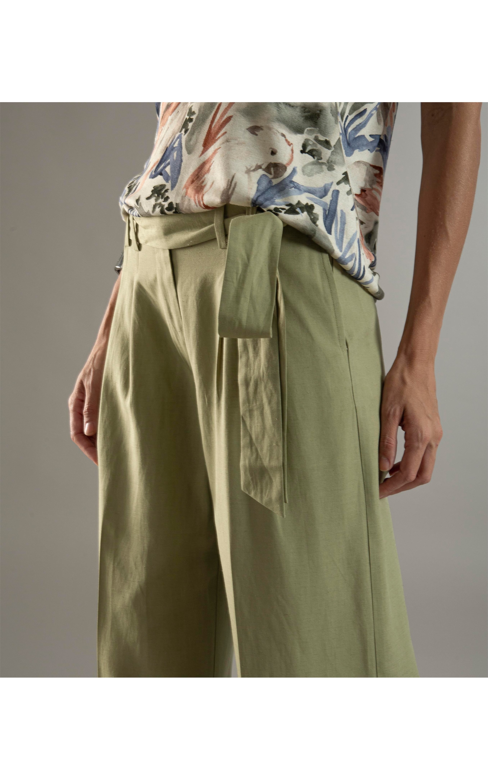 Calça Linho  Ferrara Pistache