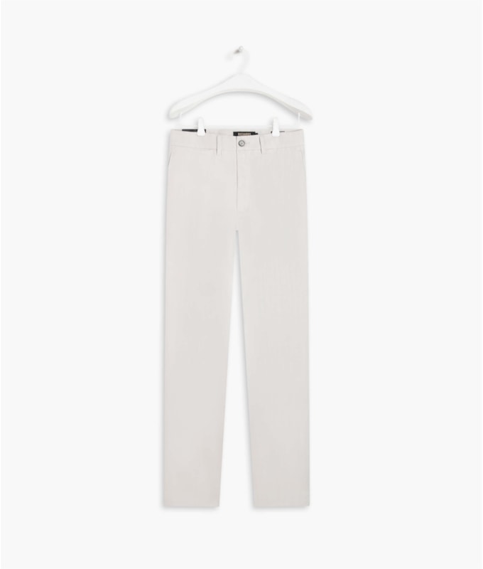 Calça Linho  Fish Bone Natural