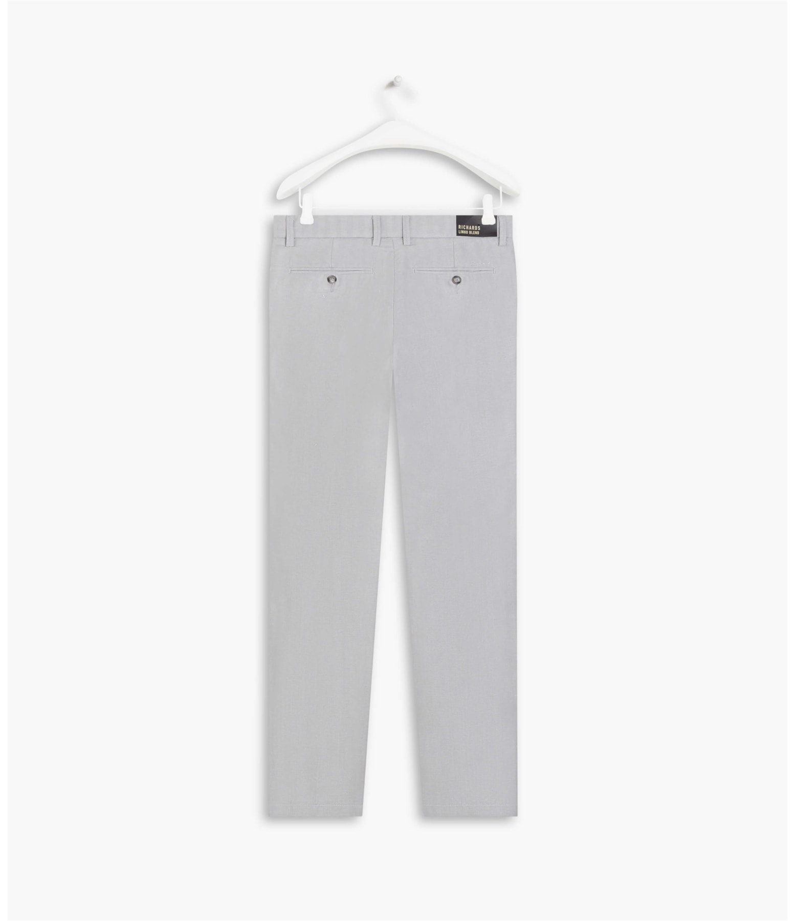 Calça Linho  Fish Bone Silver Gray