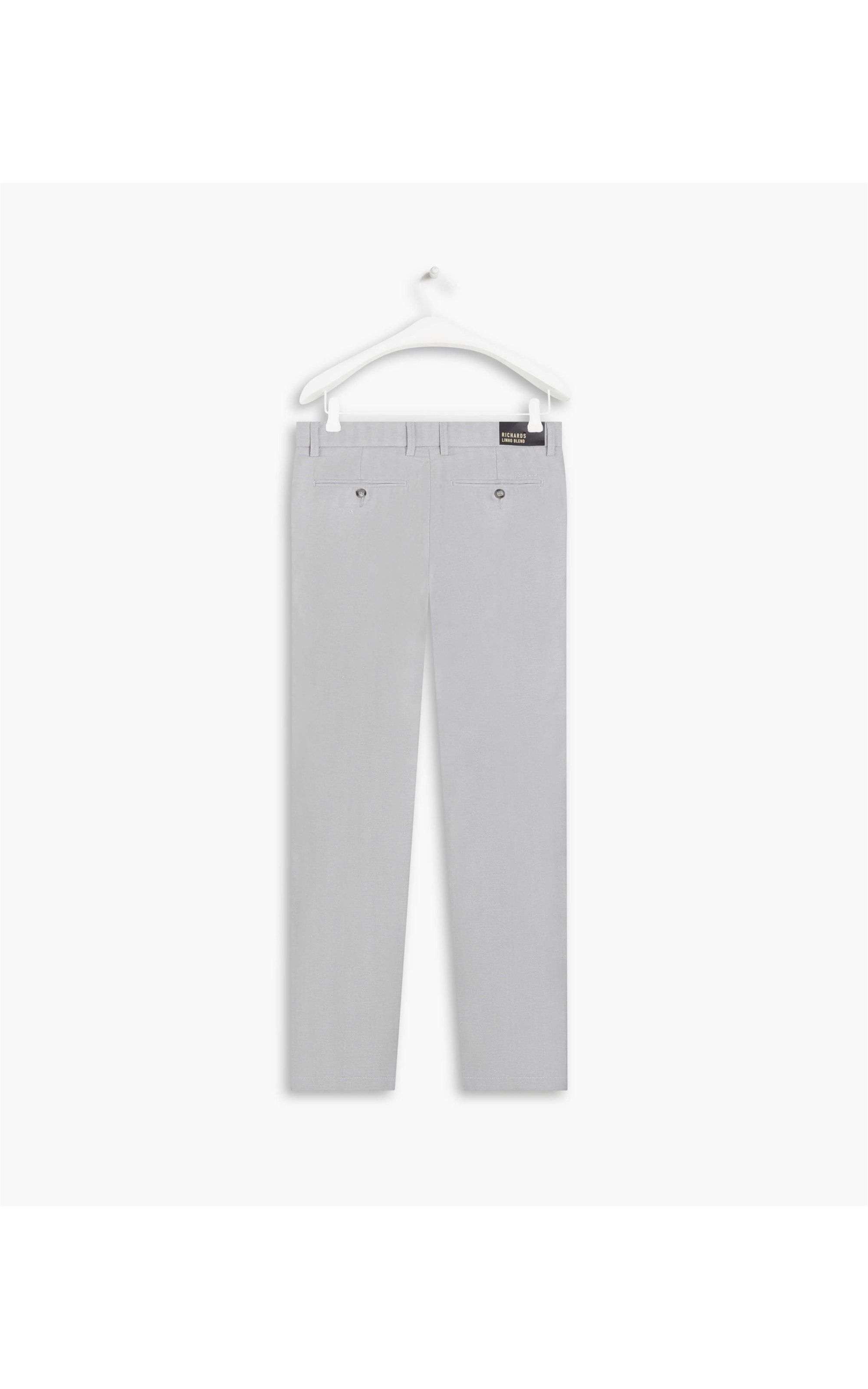 Calça Linho  Fish Bone Silver Gray