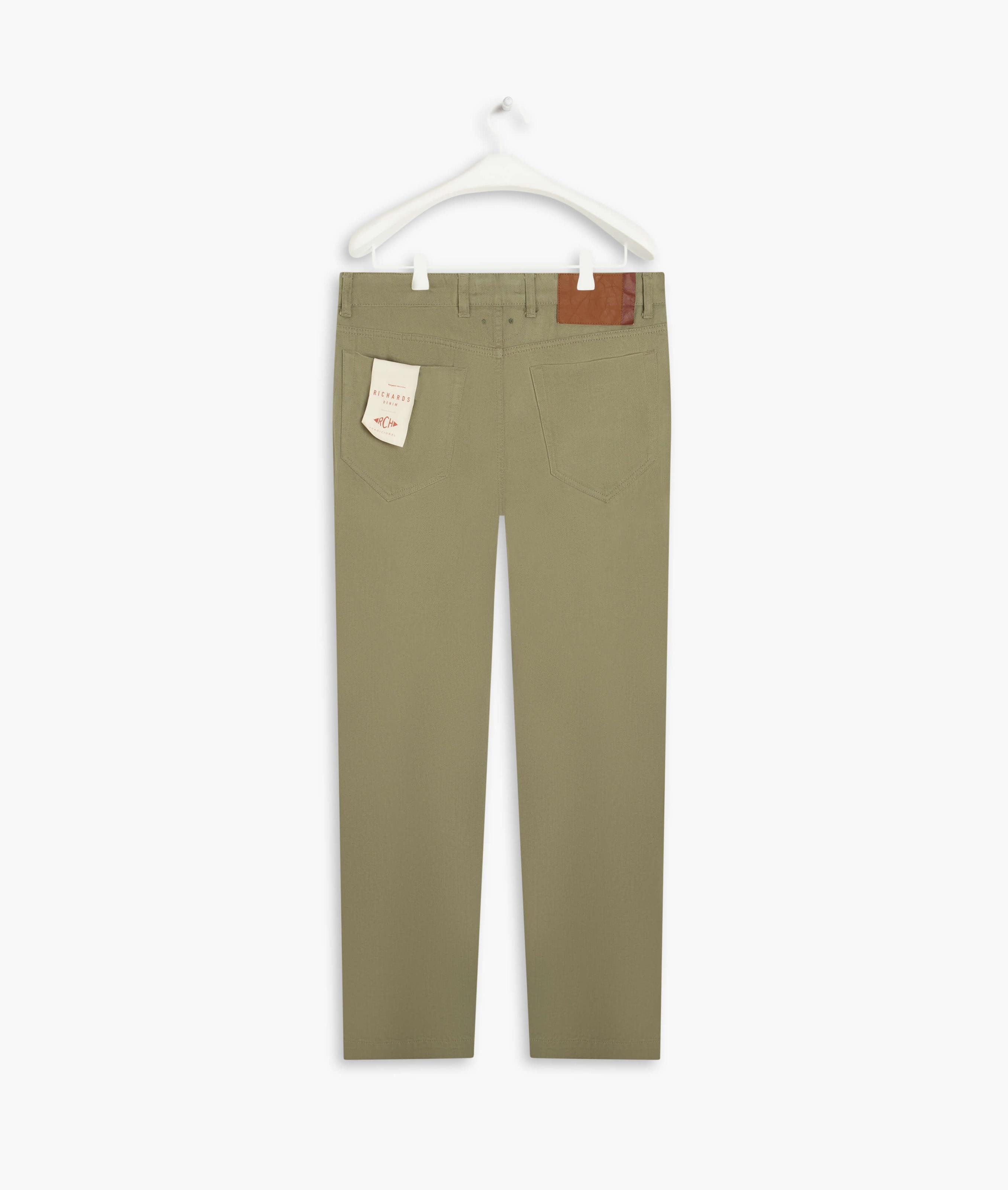 Calça Linho Five Pockets Estonia Verde Militar
