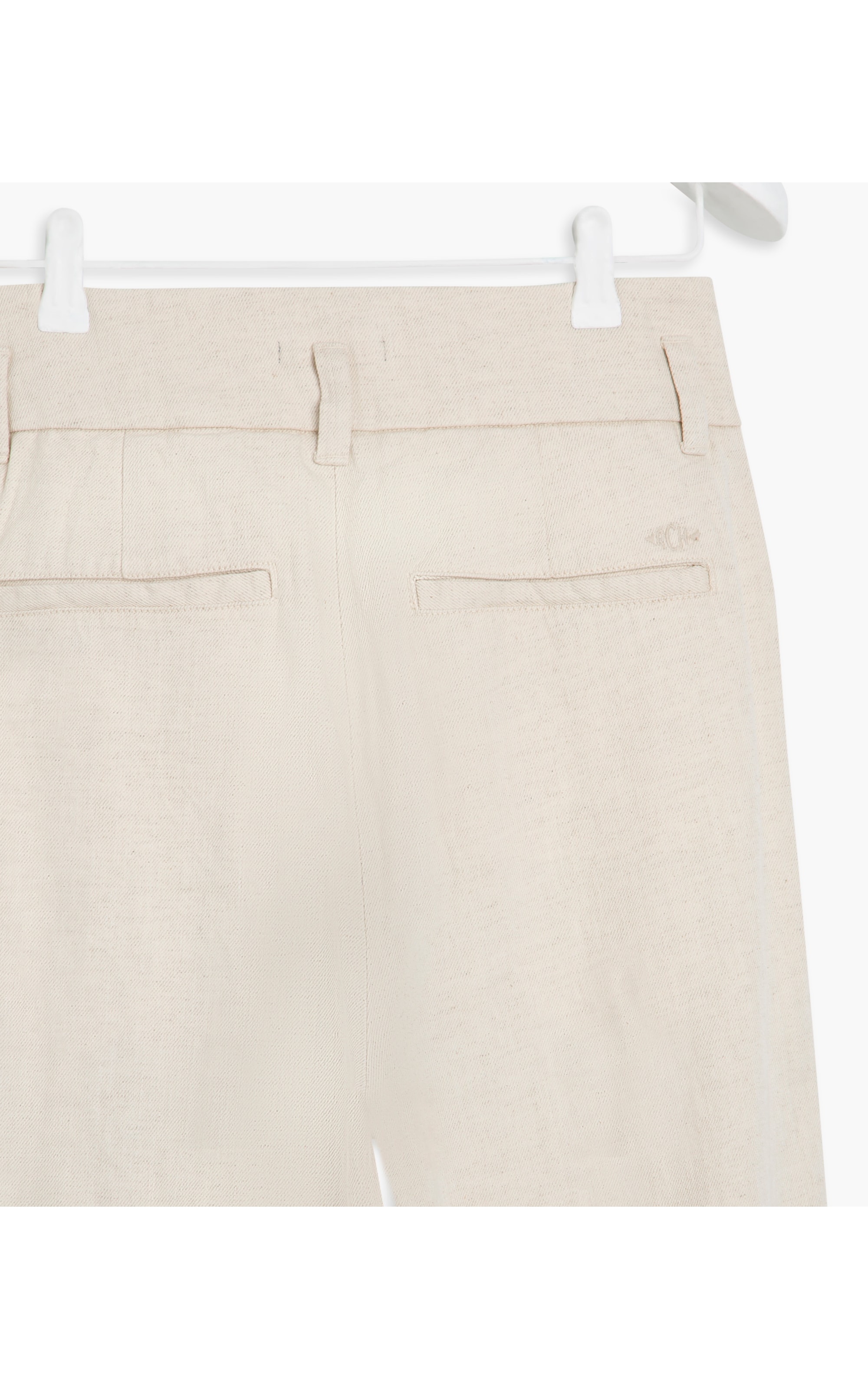 Calça Linho  Jane Pregas Heavy Pantalona Natural