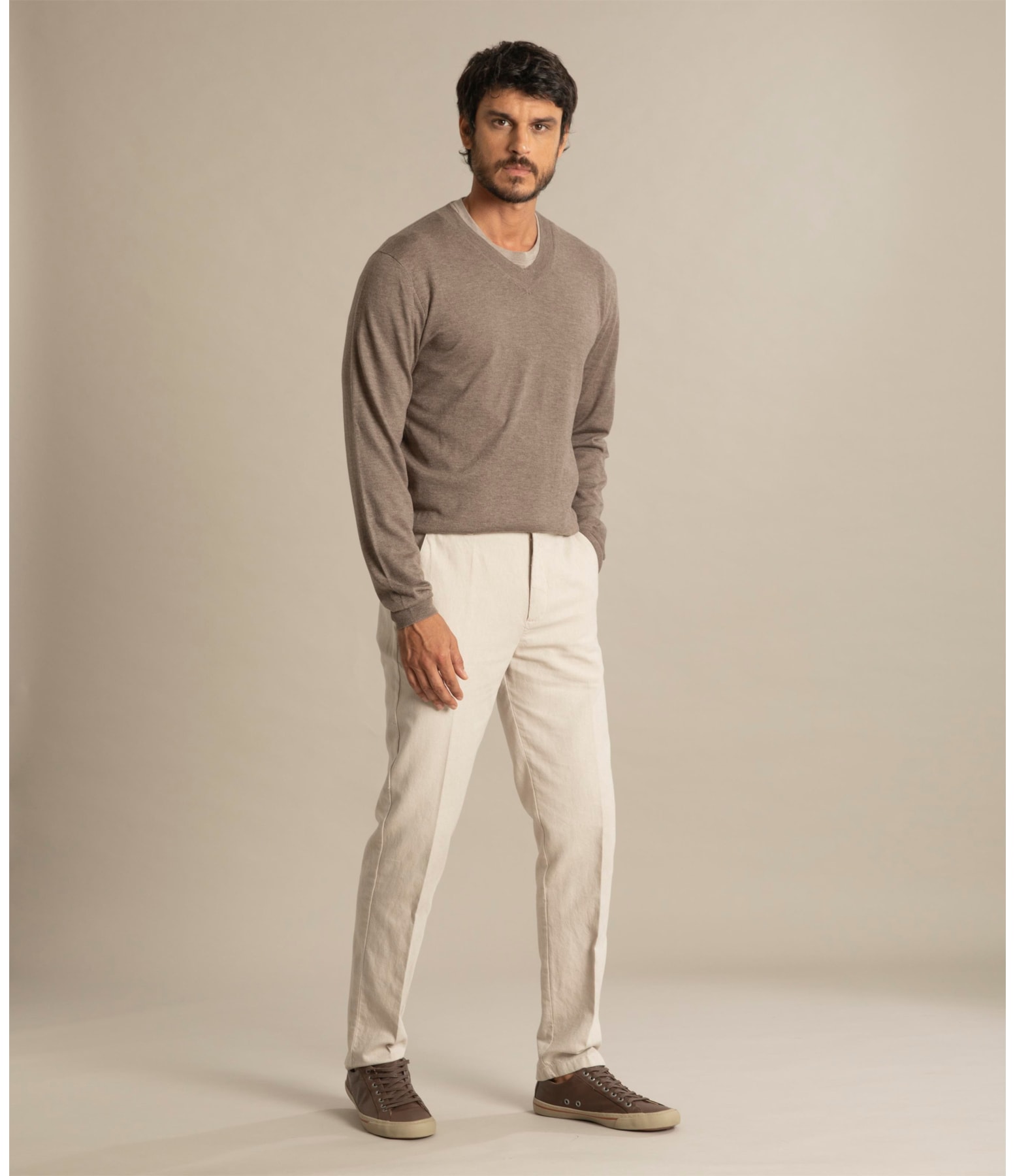 Calça Linho  Linsar Natural