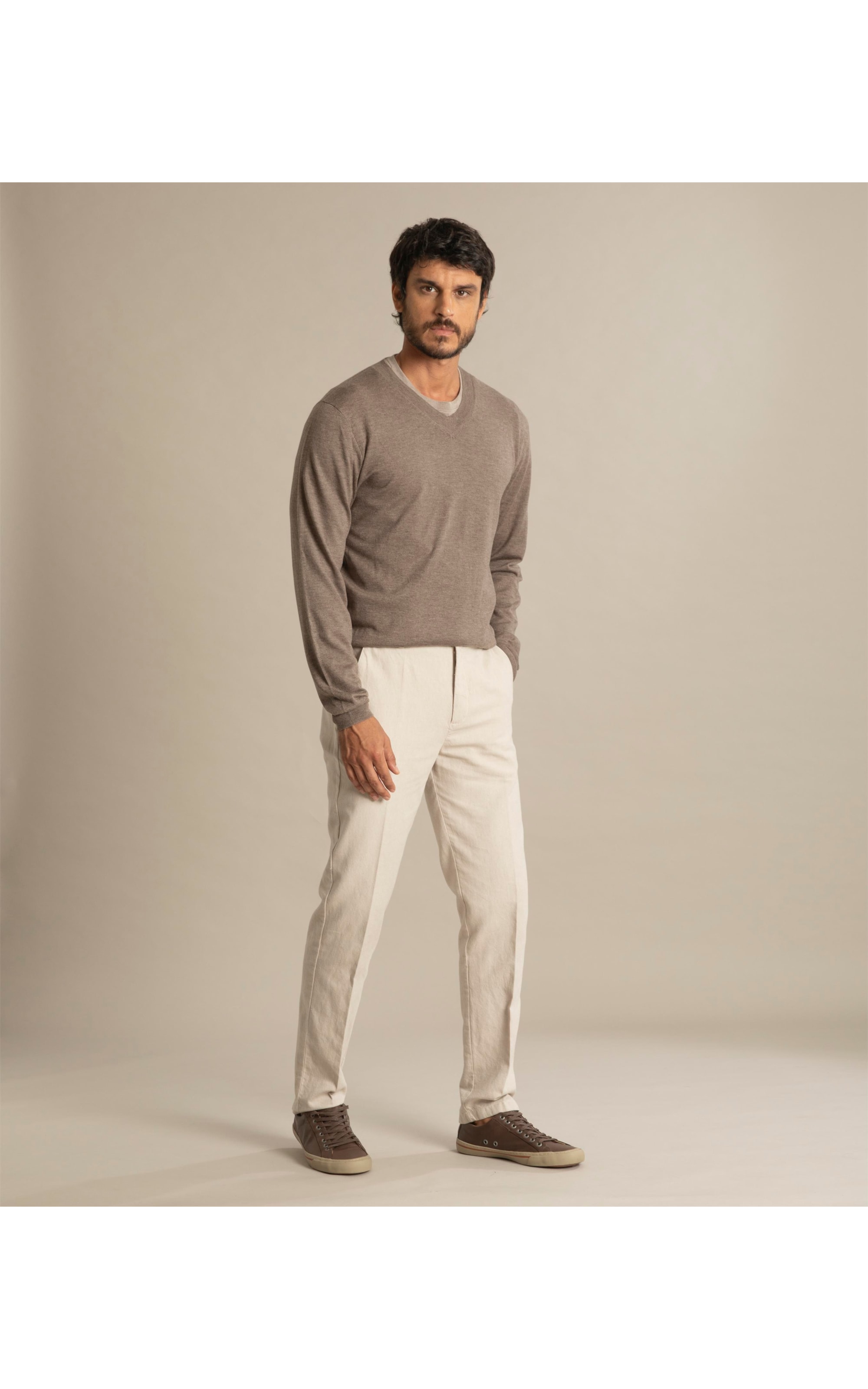 Calça Linho  Linsar Natural