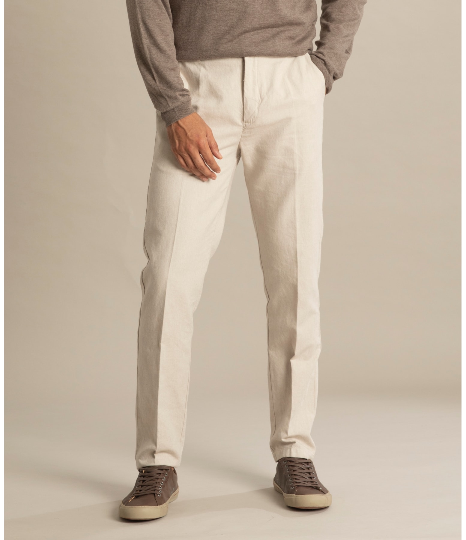 Calça Linho  Linsar Natural