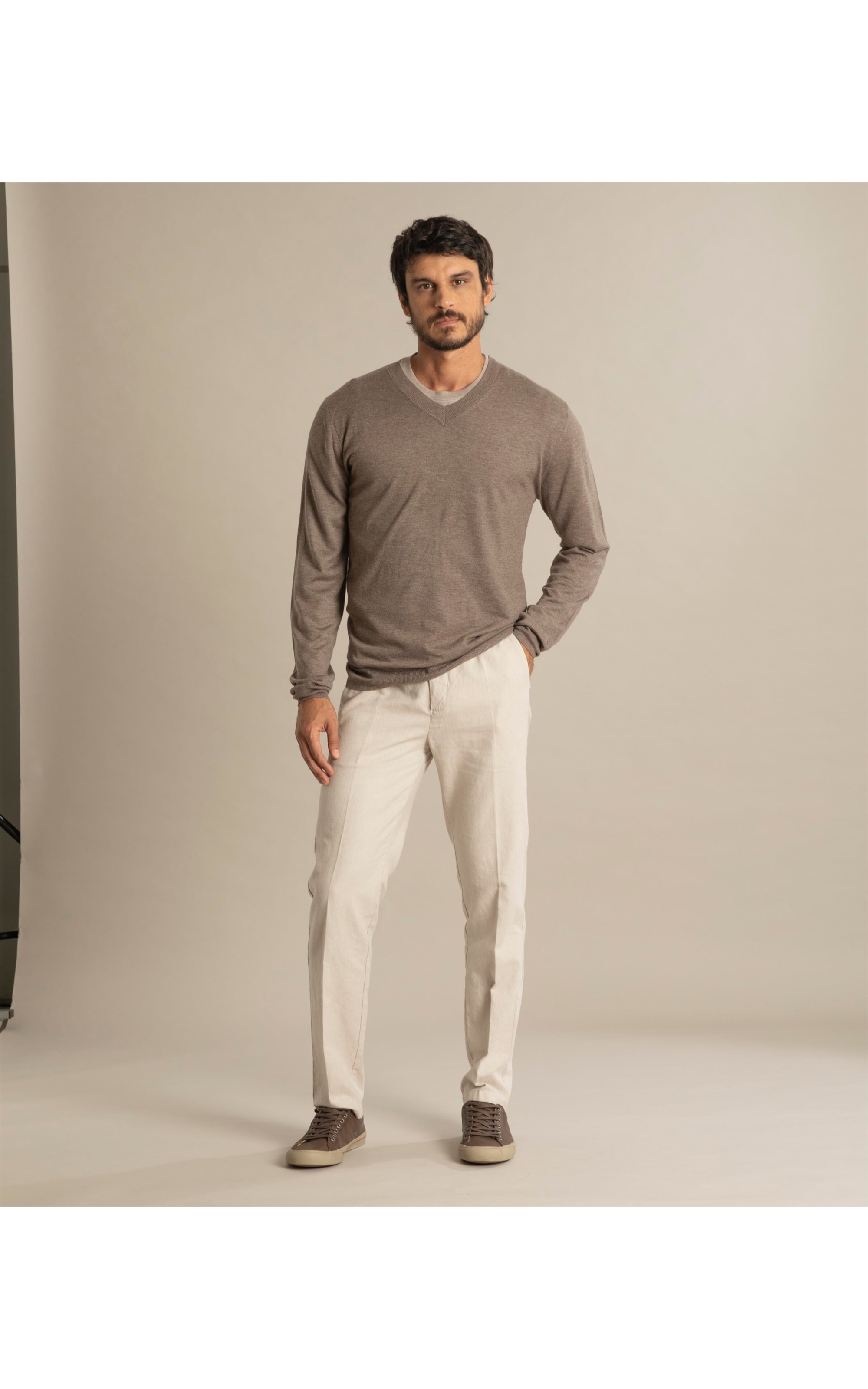Calça Linho  Linsar Natural