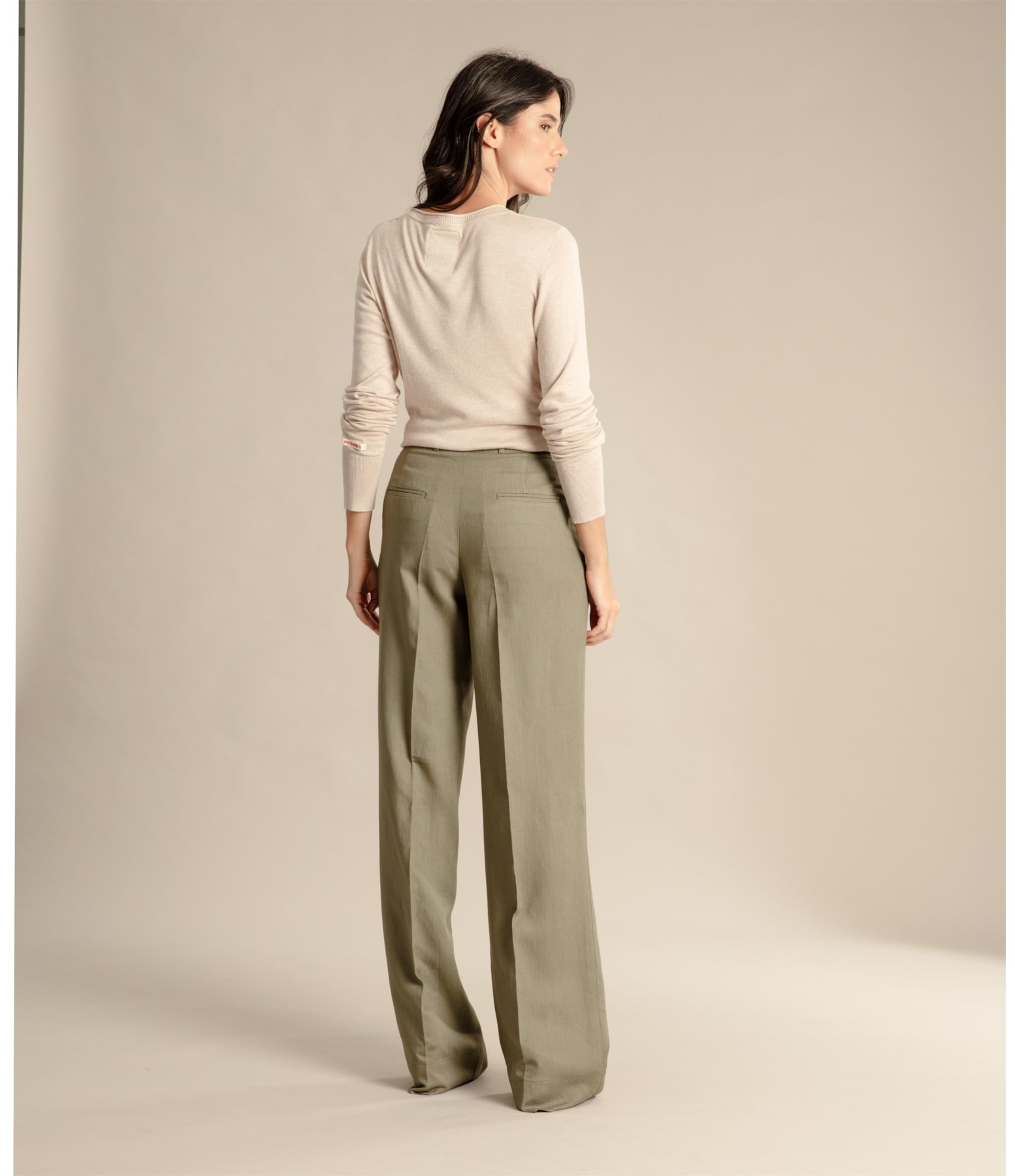 Calça Linho  Linus Verde Militar