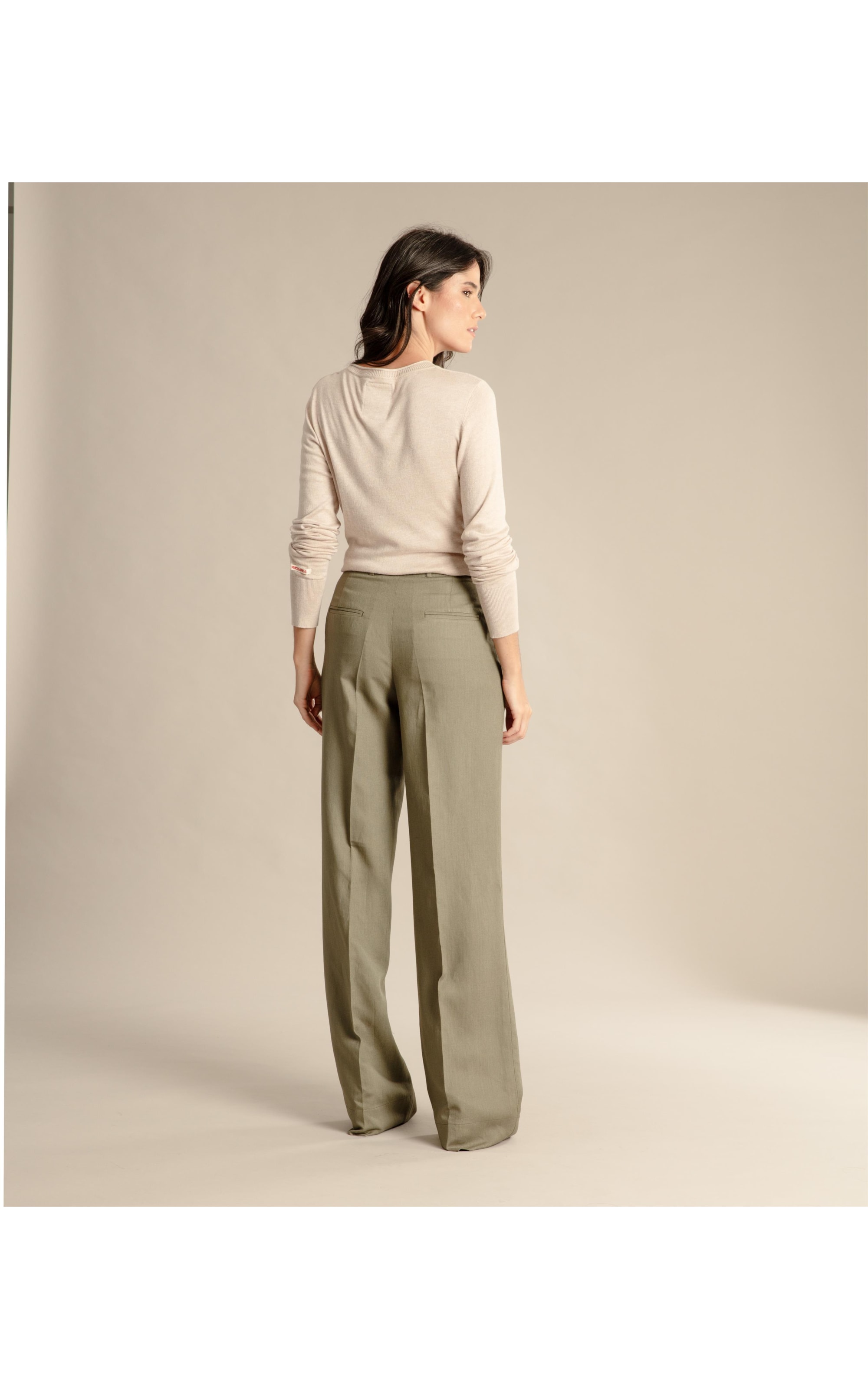 Calça Linho  Linus Verde Militar