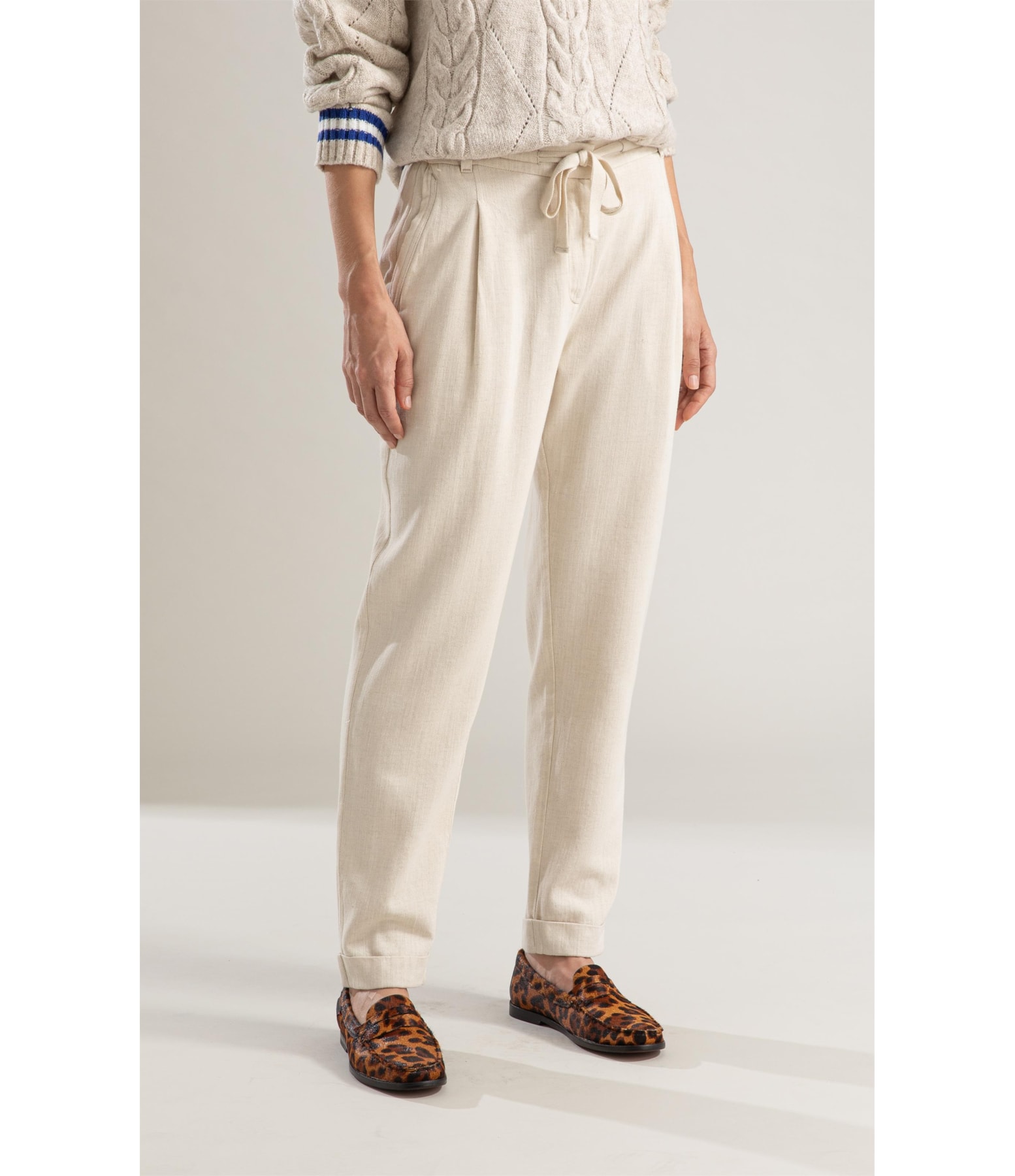 Calça Linho  London Natural