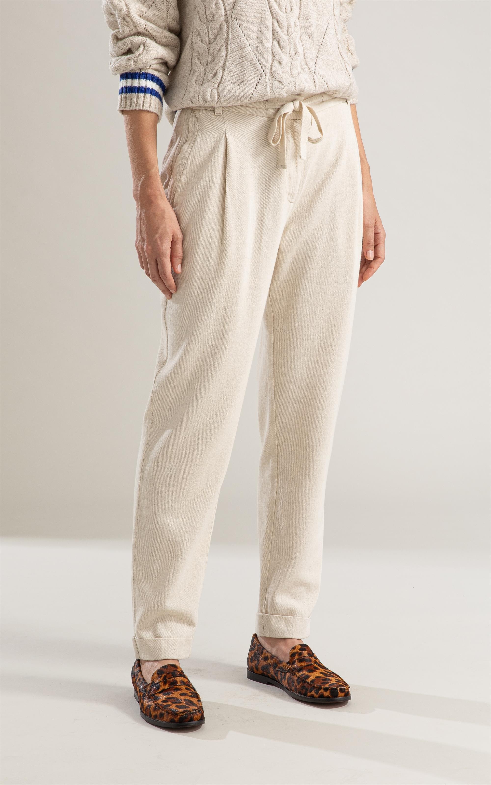 Calça Linho  London Natural