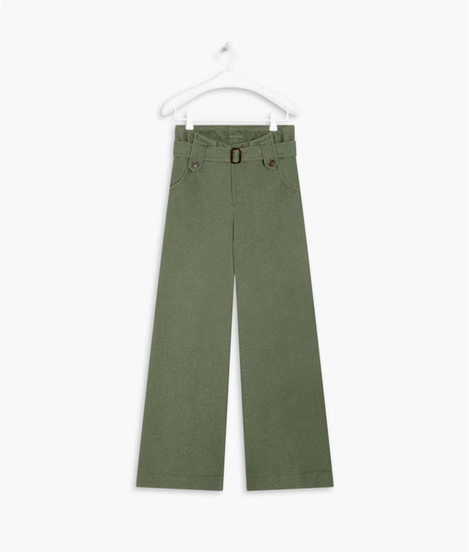 Calça Linho Lyra Moletom Verde Oliva