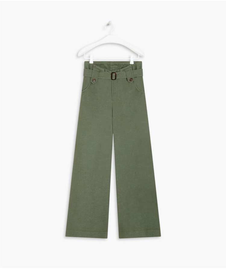 Calça Linho Lyra Moletom Verde Oliva