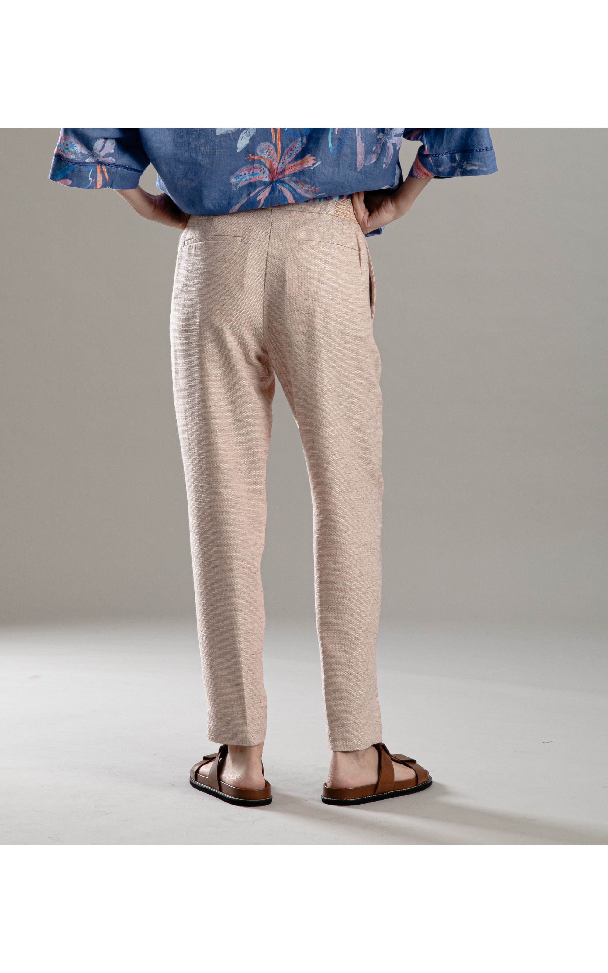 Calça Linho  Malta Salmao