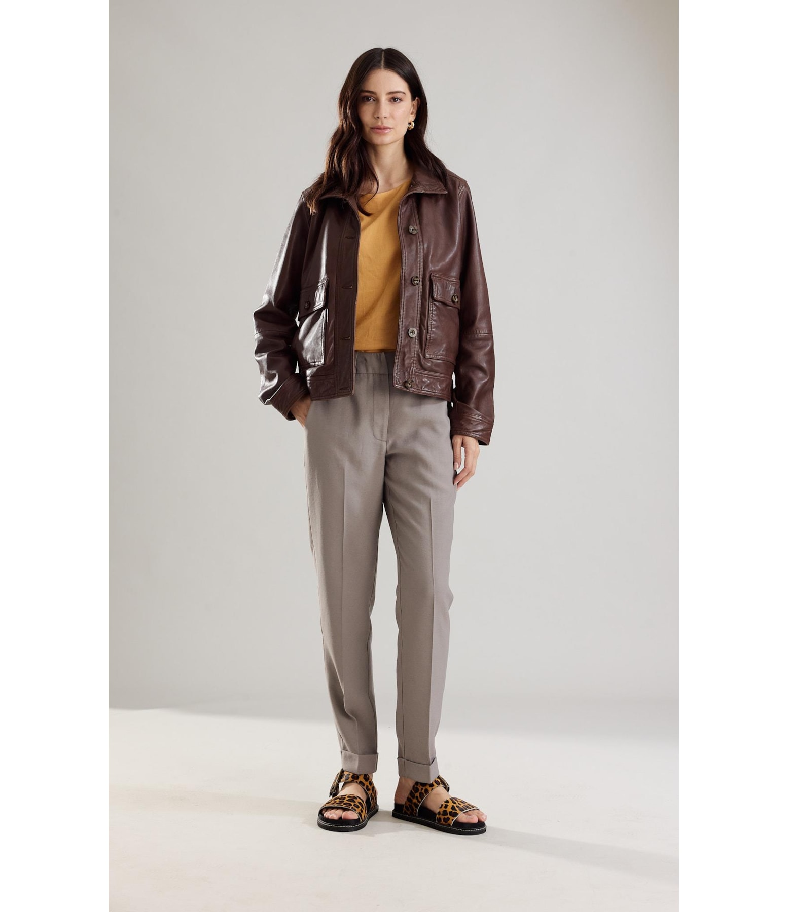 Calça Linho  Marant Prata