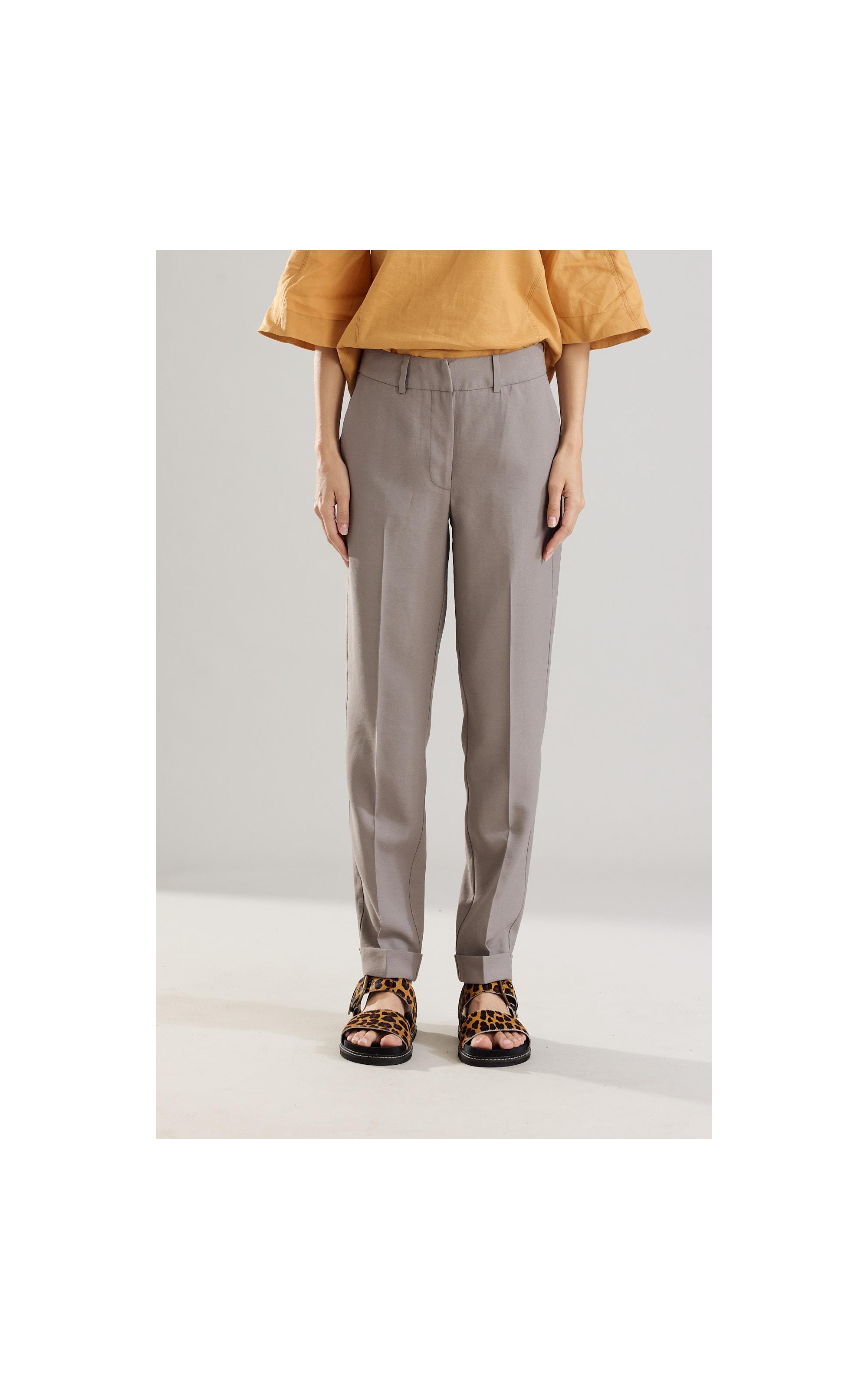 Calça Linho  Marant Prata