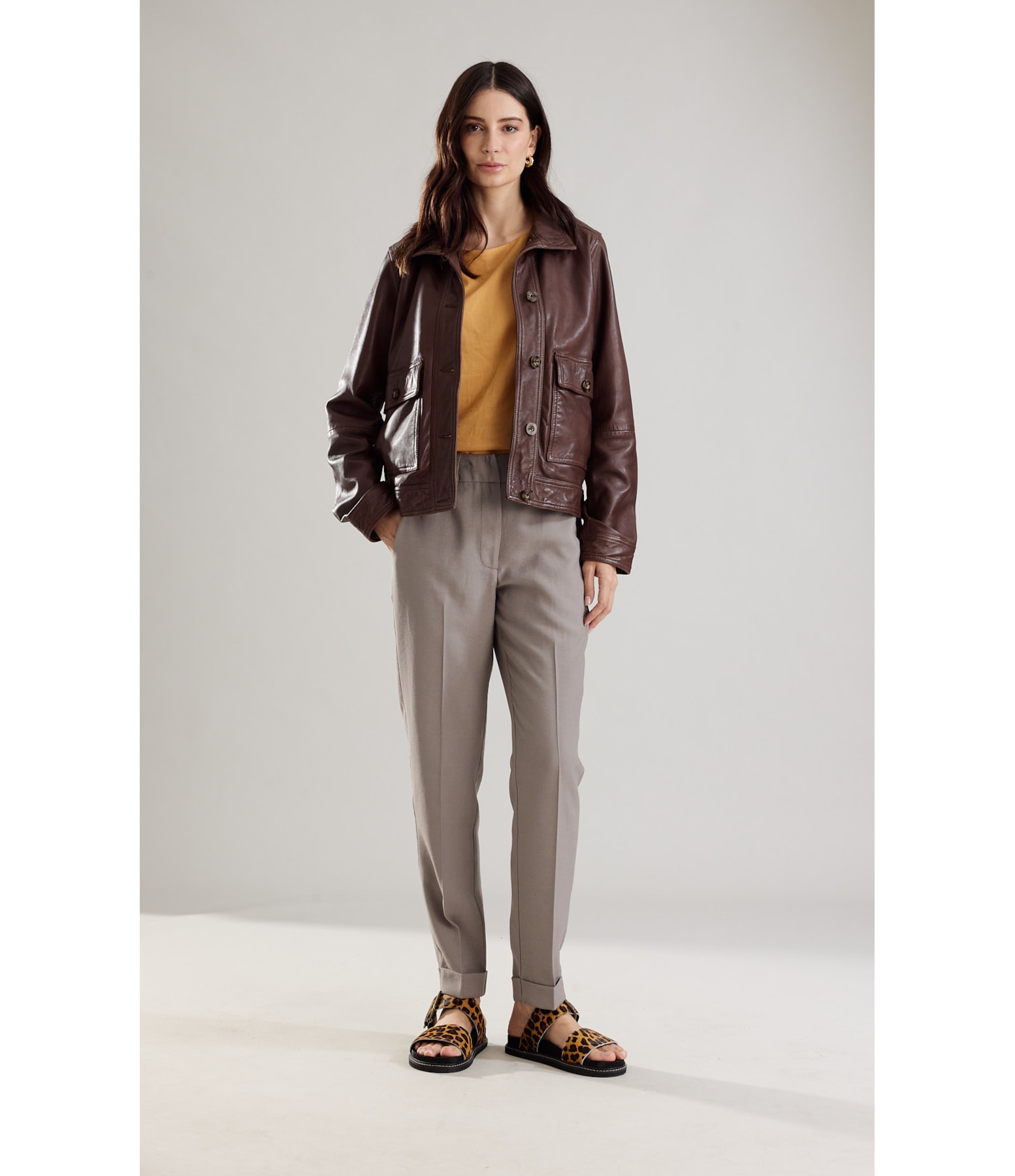 Calça Linho  Marant Prata