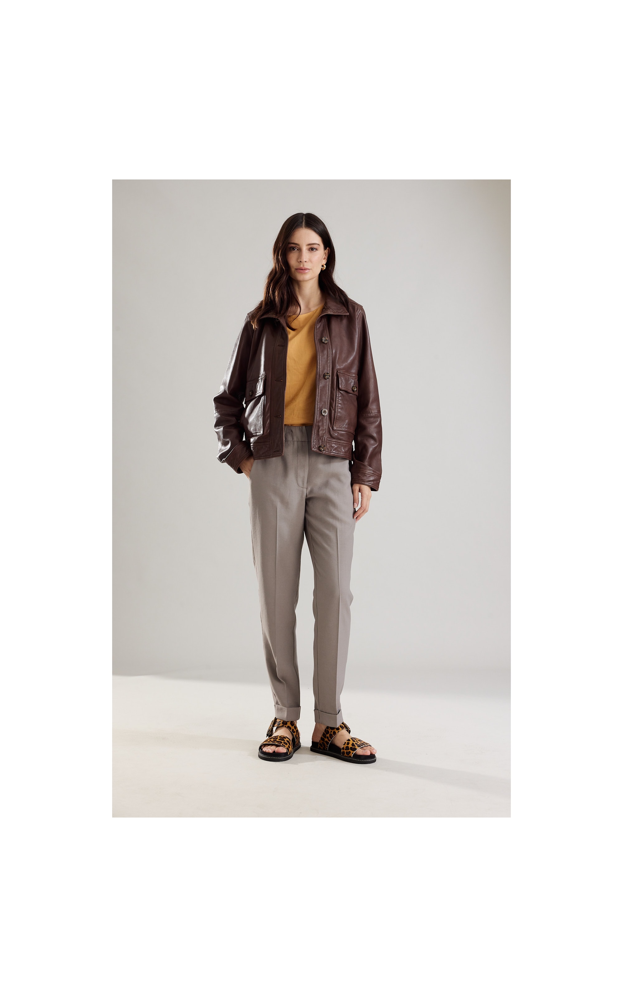 Calça Linho  Marant Prata