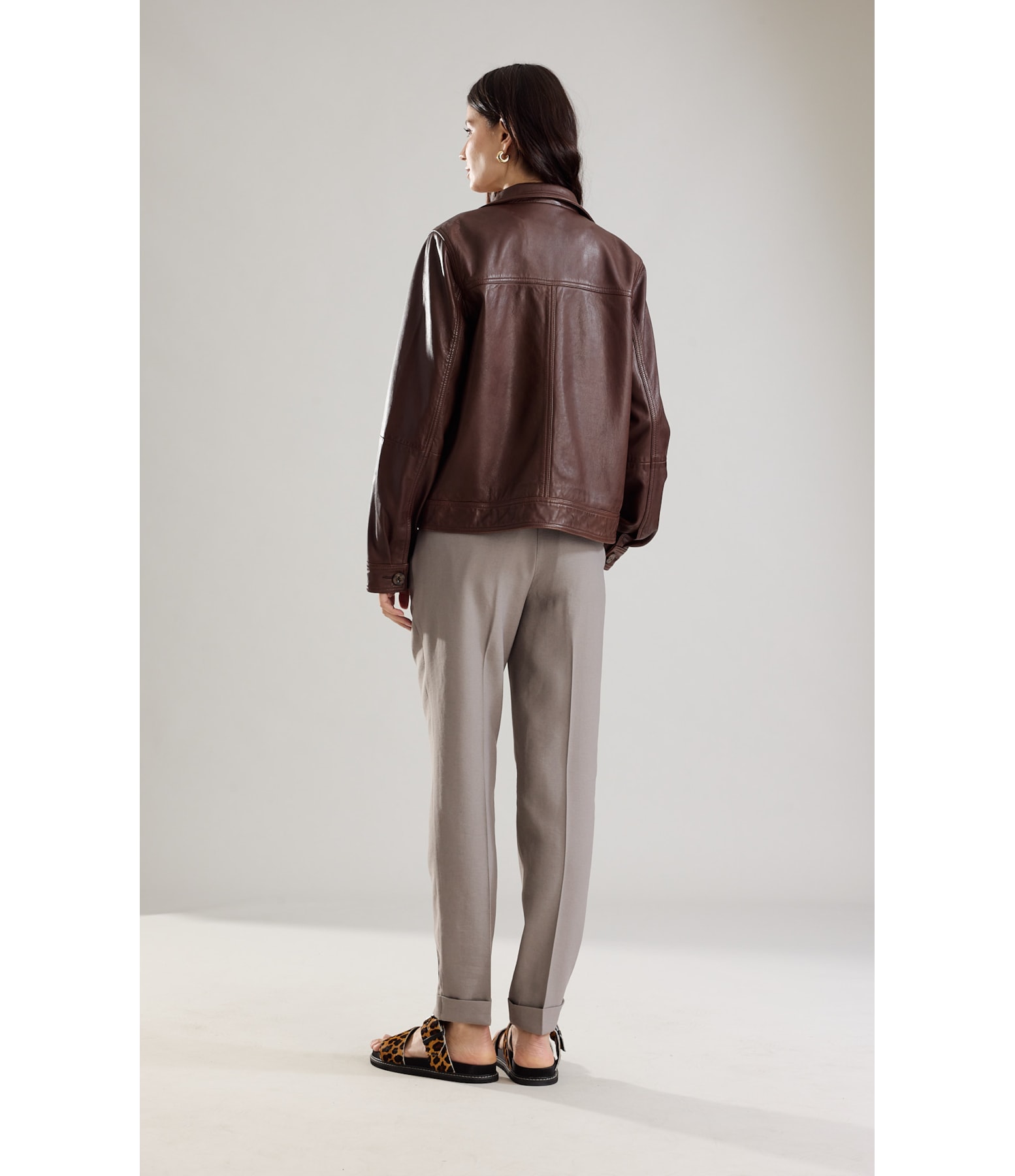 Calça Linho  Marant Prata