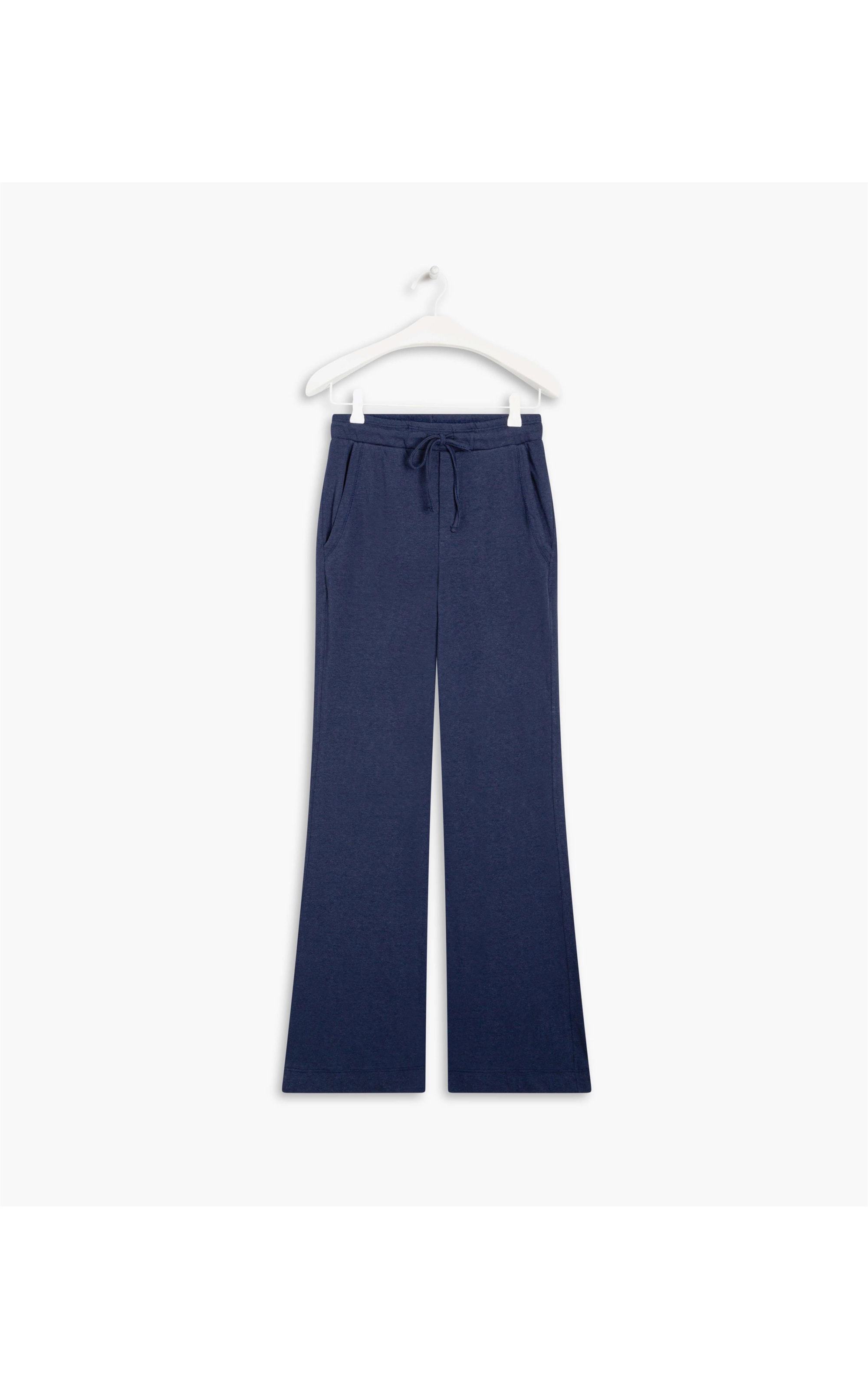 Calça Linho  Margô  Liso Dark Navy