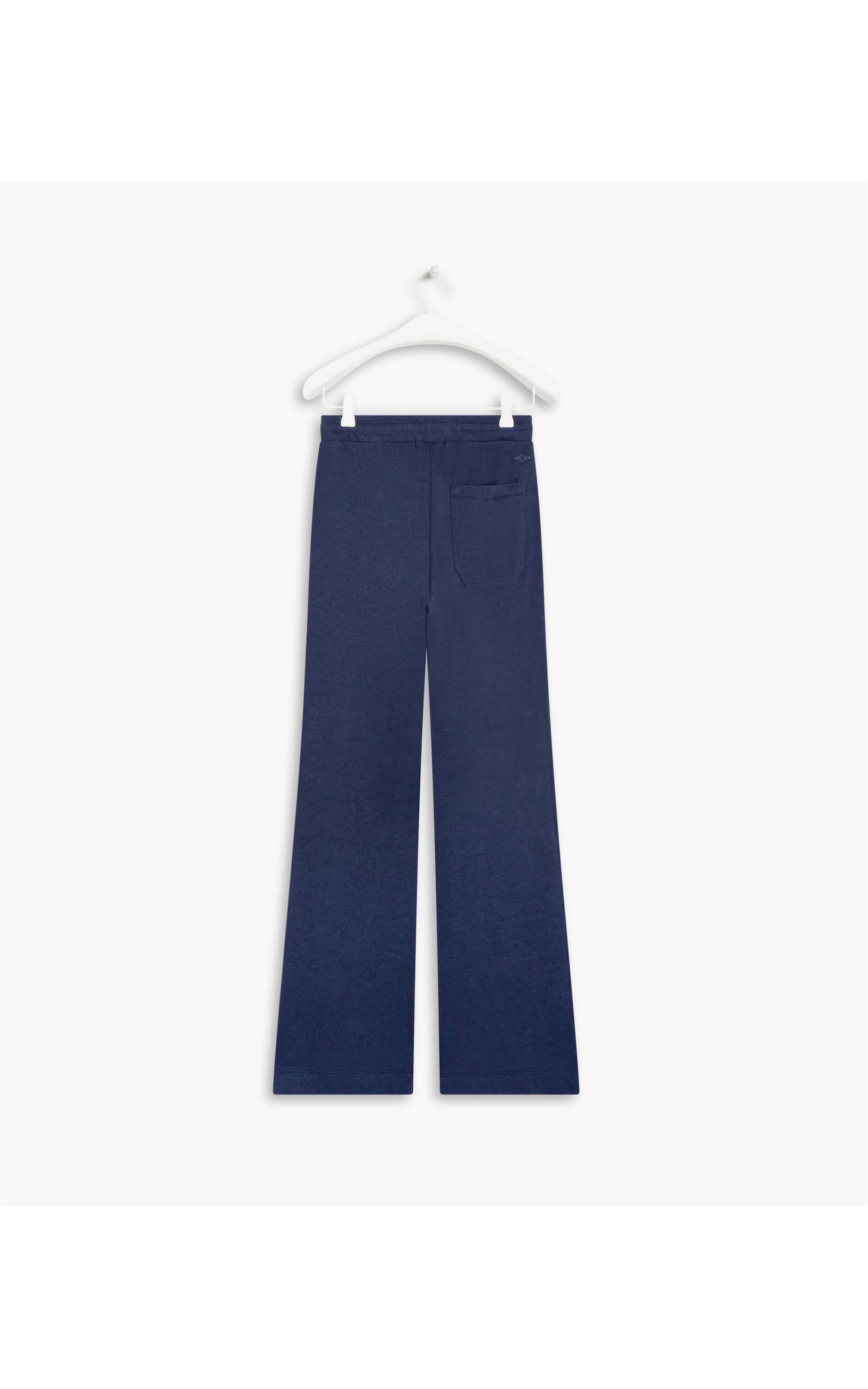 Calça Linho  Margô  Liso Dark Navy