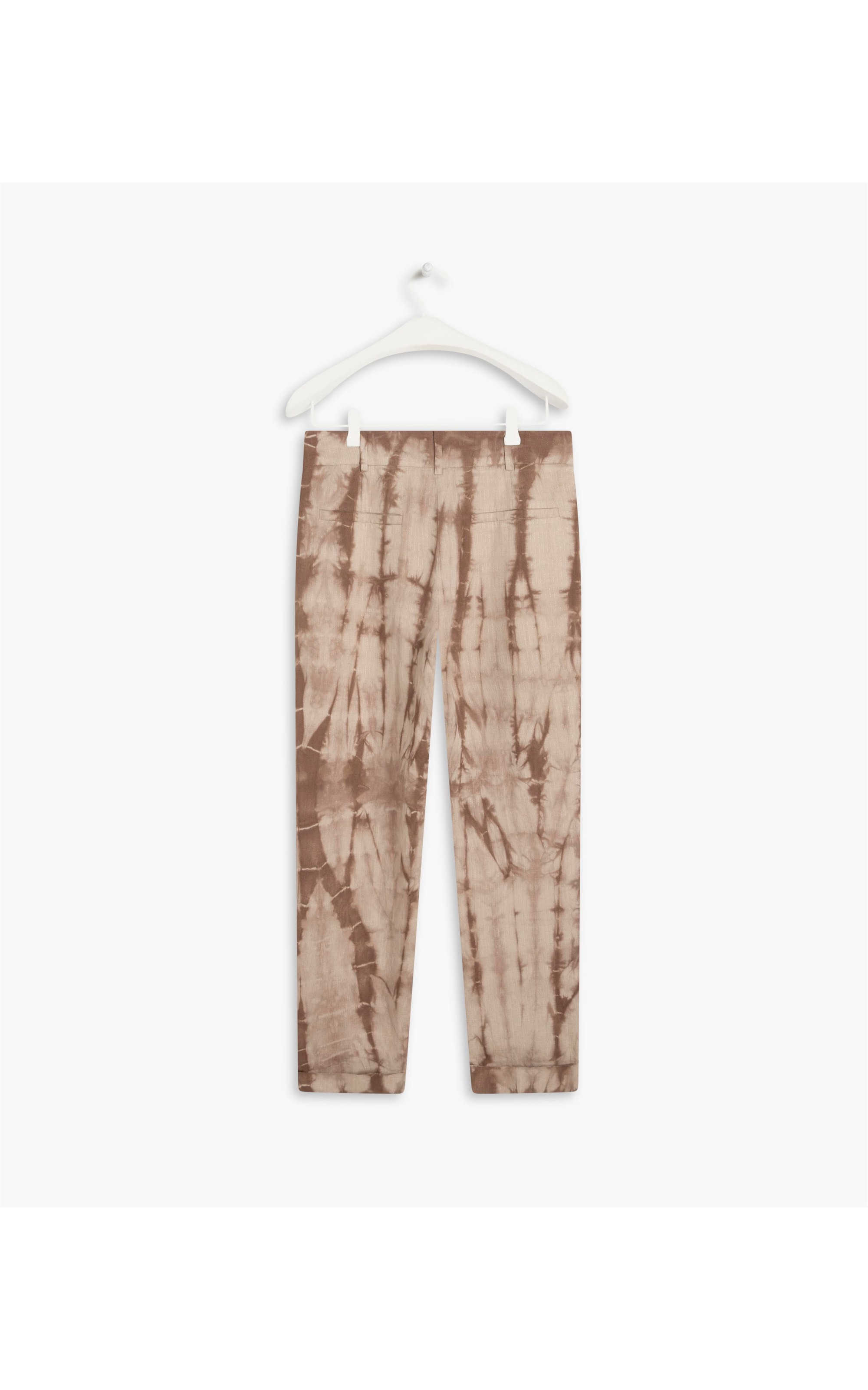 Calça Linho  Marseile  Tie Dye Areia