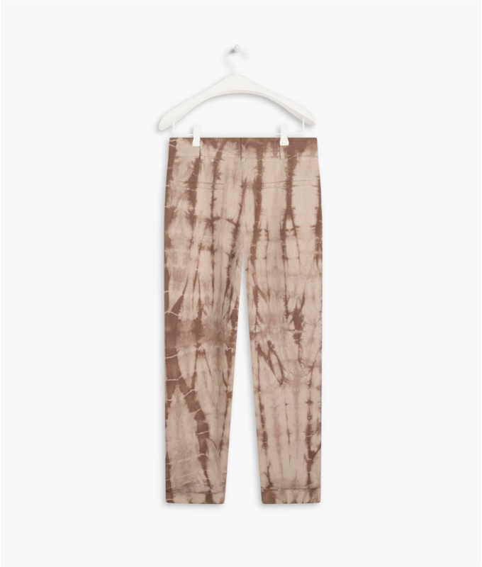 Calça Linho  Marseile  Tie Dye Areia