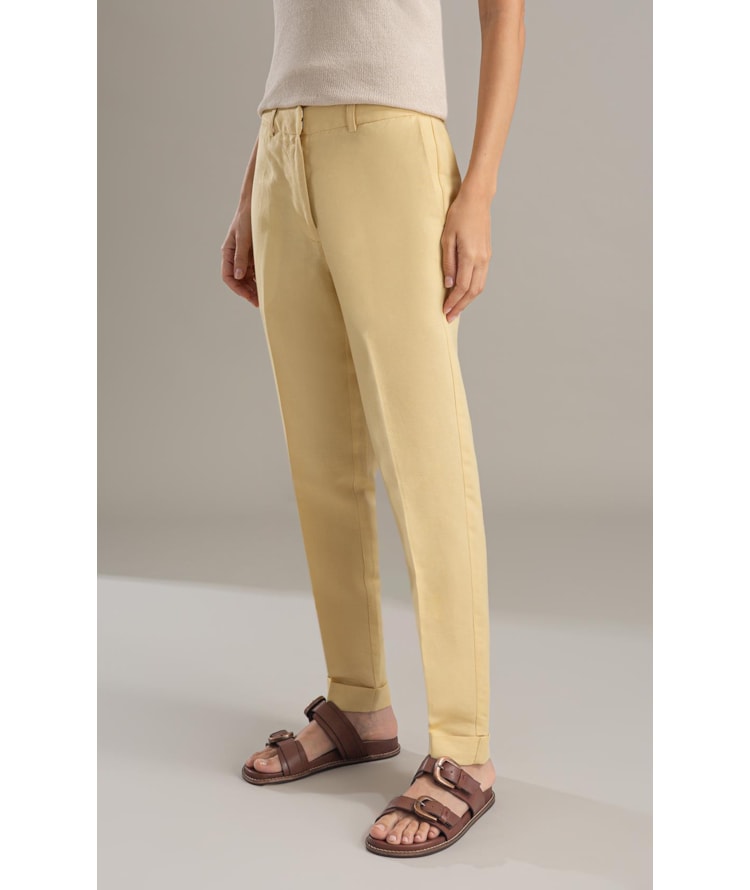 Calça Linho  Marseille Amarelo Claro