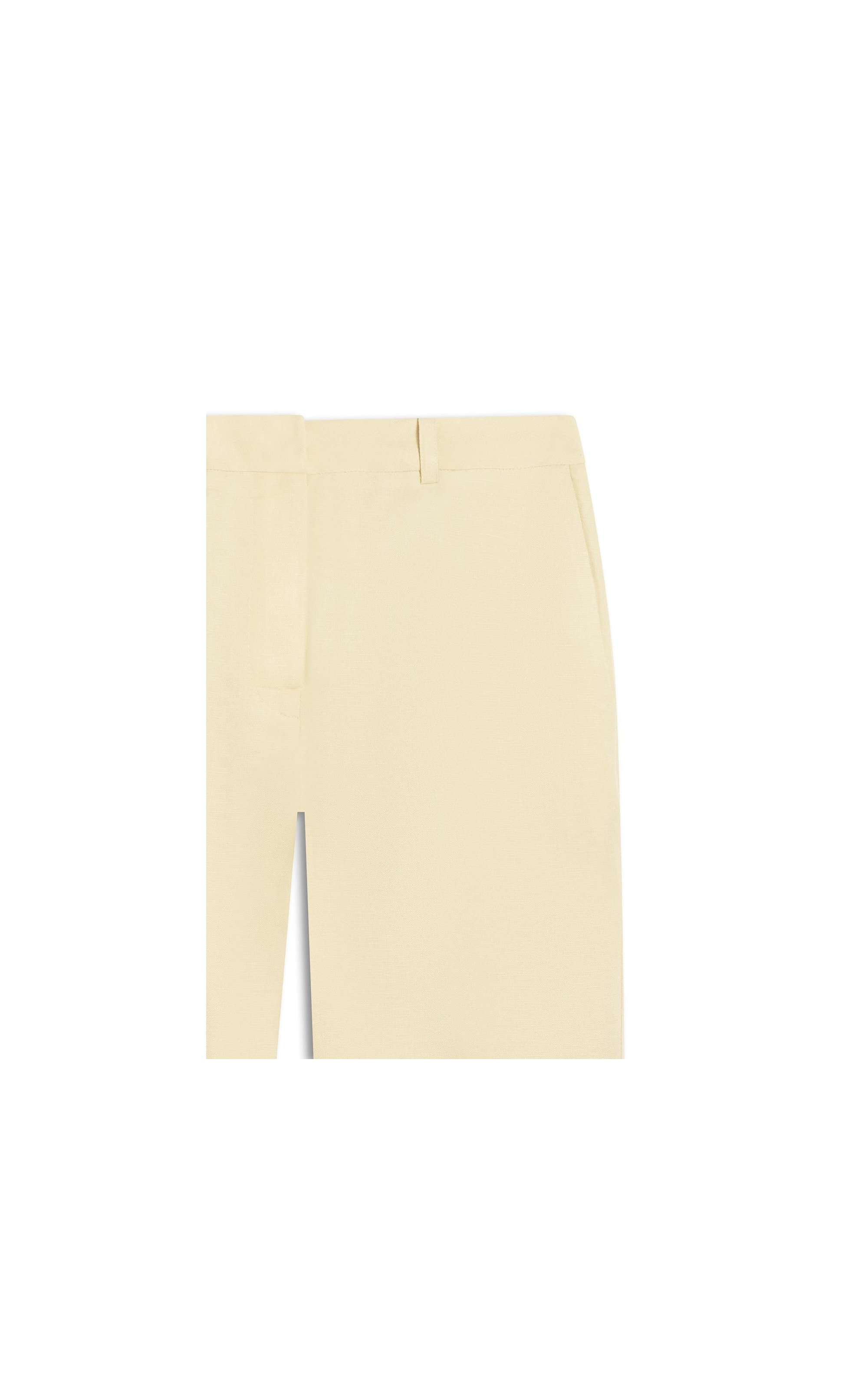 Calça Linho  Marseille Amarelo Claro