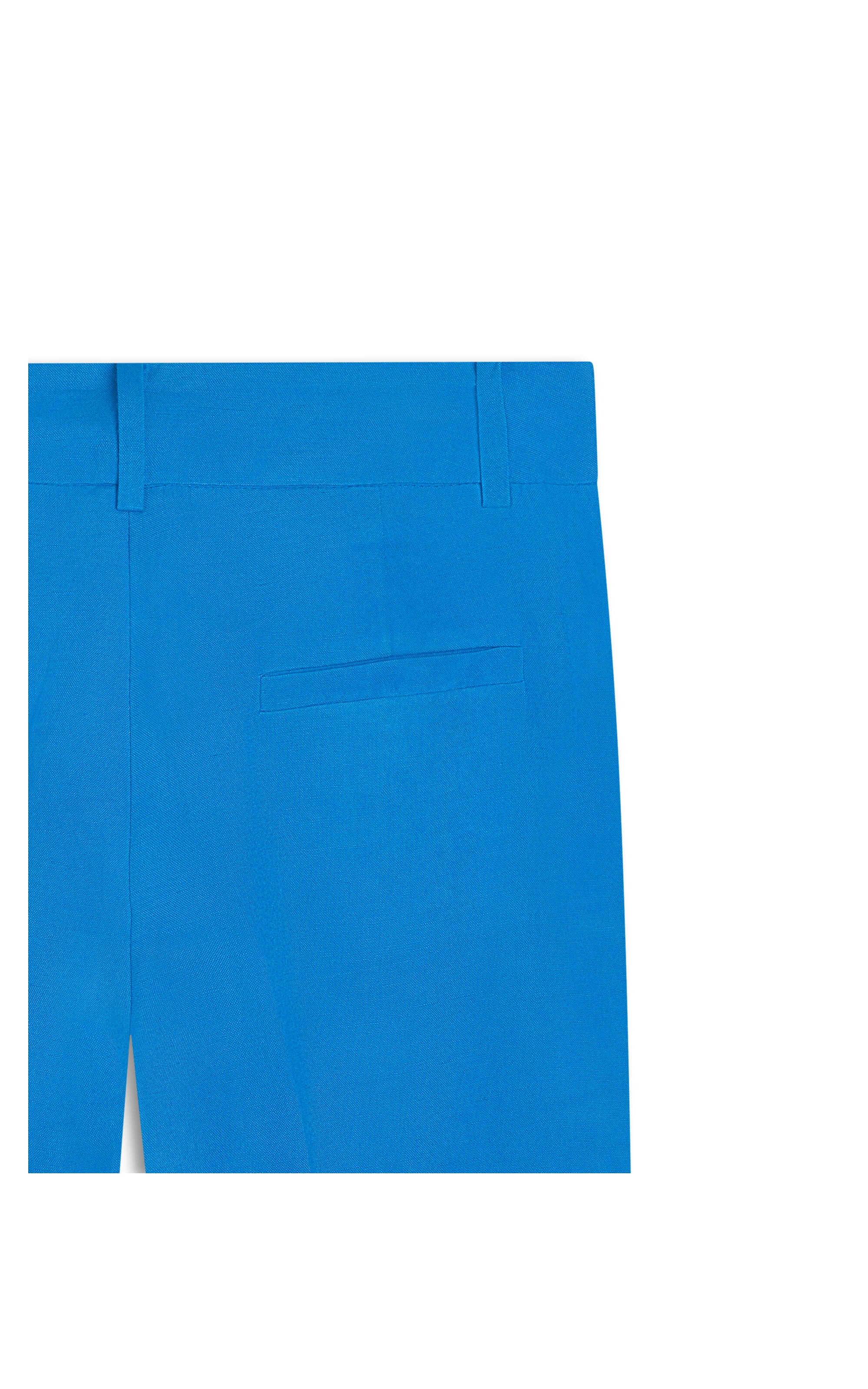 Calça Linho  Marseille Azul Bic