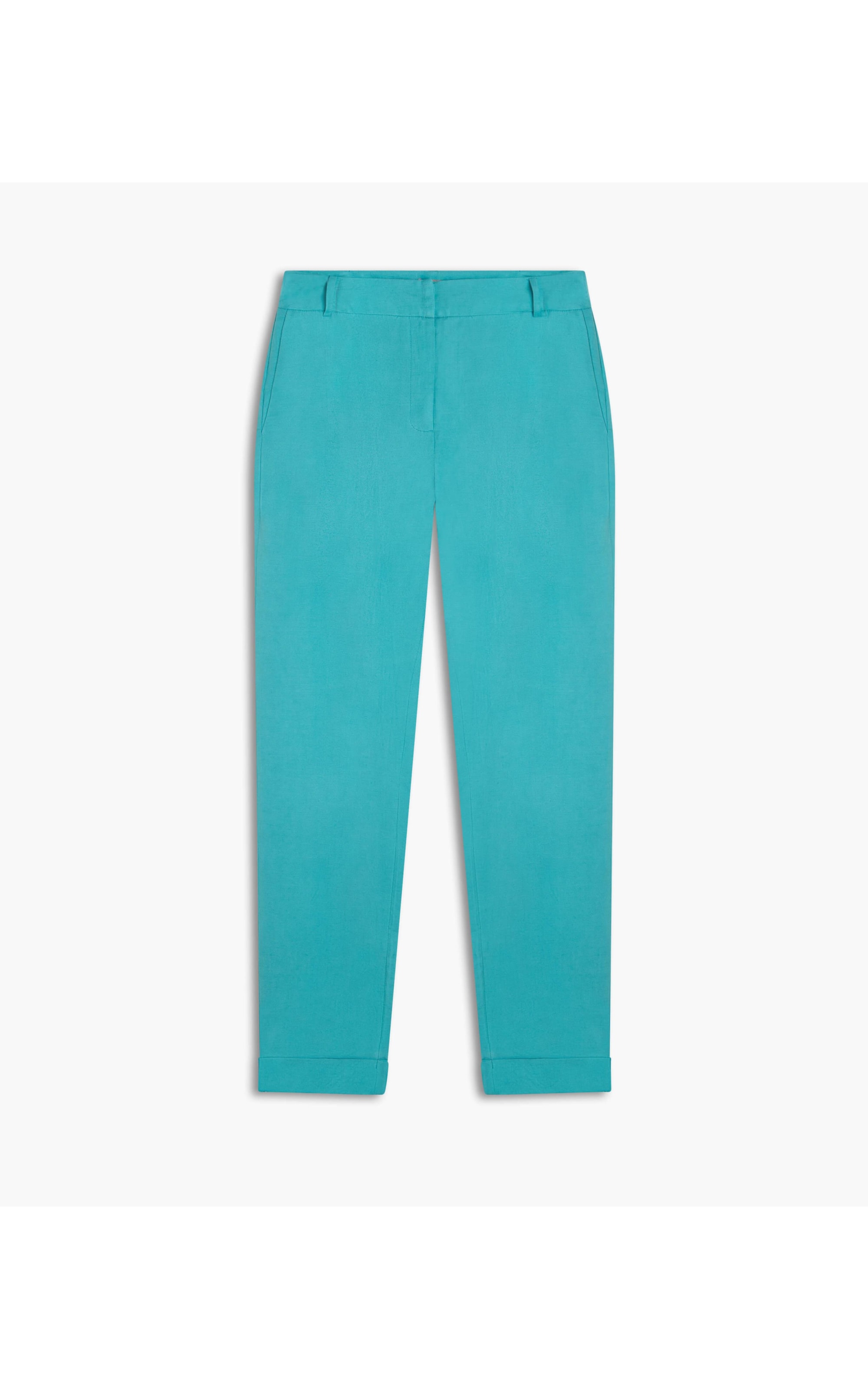 Calça Linho  Marseille Azul Piscina