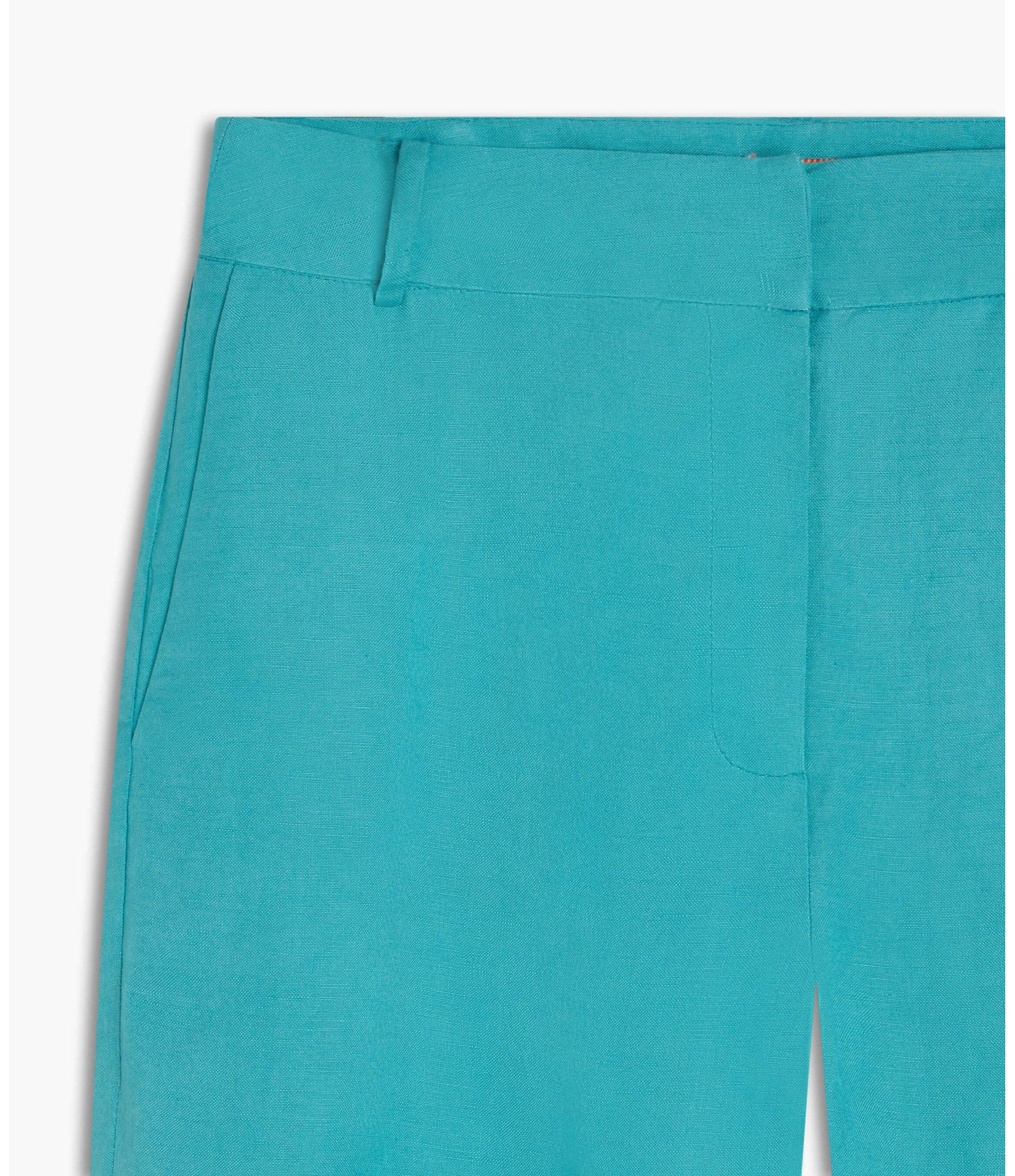 Calça Linho  Marseille Azul Piscina