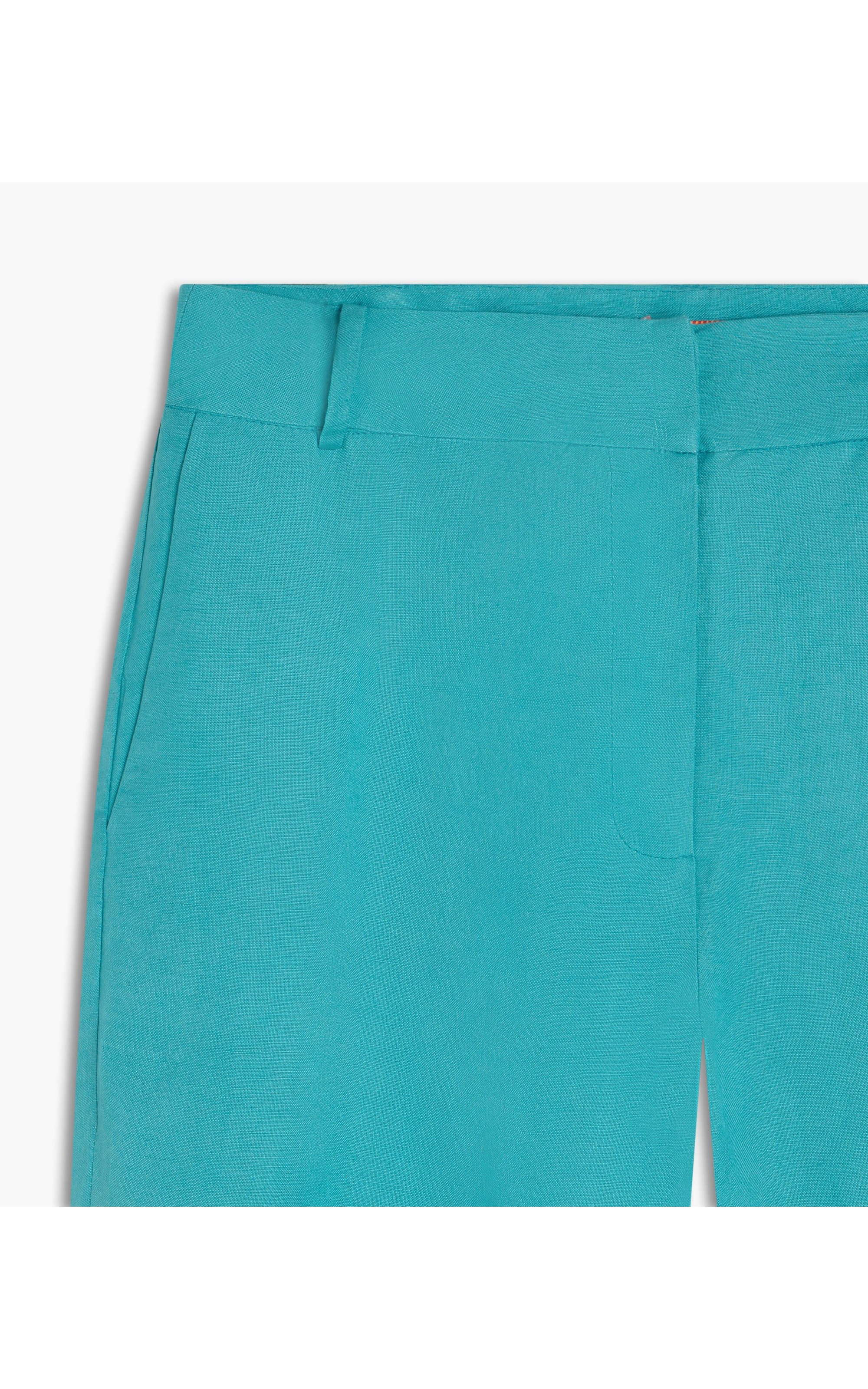 Calça Linho  Marseille Azul Piscina