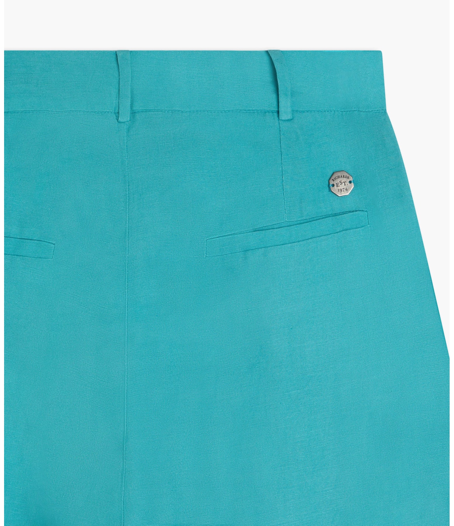 Calça Linho  Marseille Azul Piscina